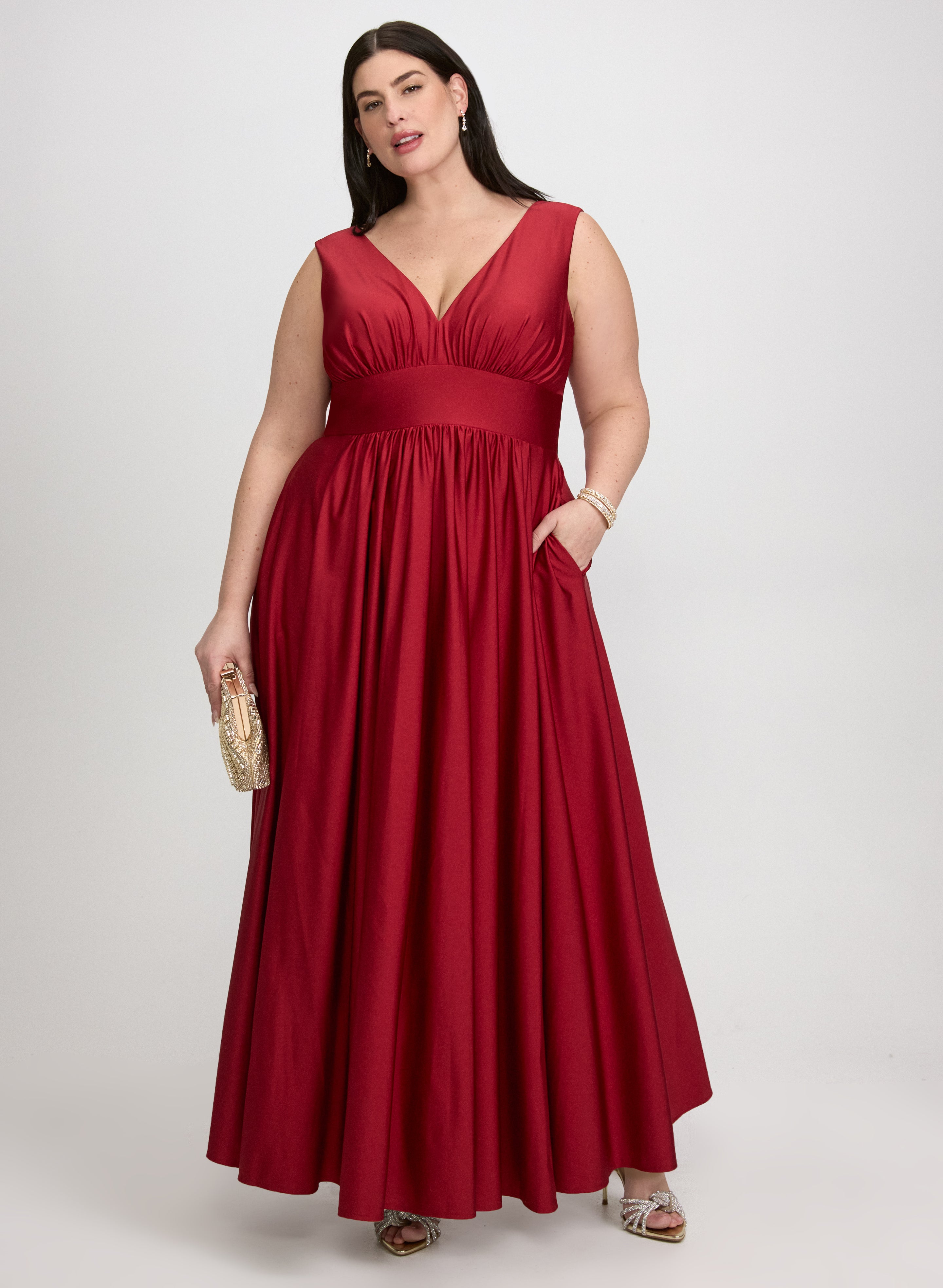 Fit & Flare V-Neck Dress Fit & Flare V-Neck Dress