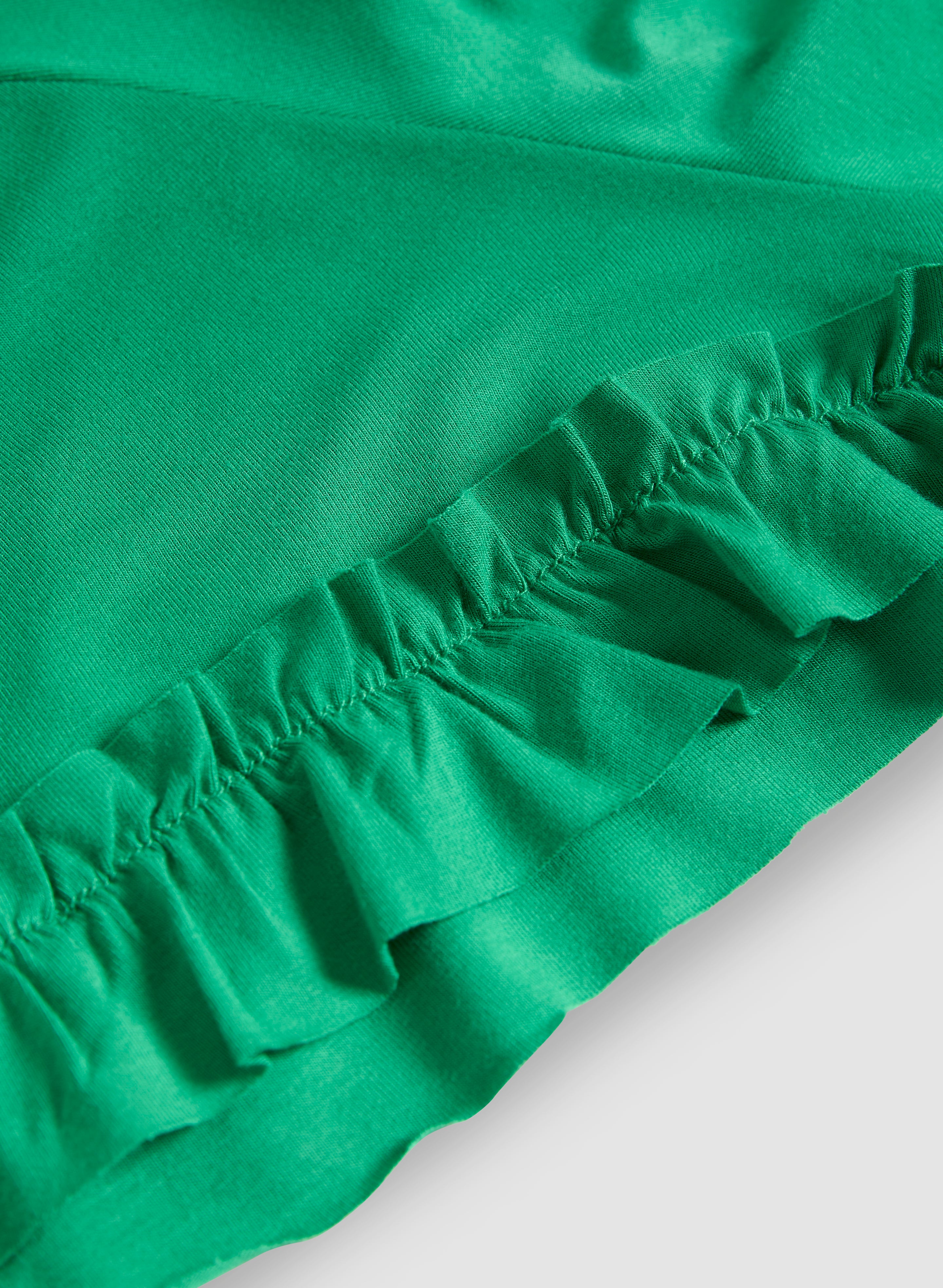 Ruffled Sleeve T-Shirt