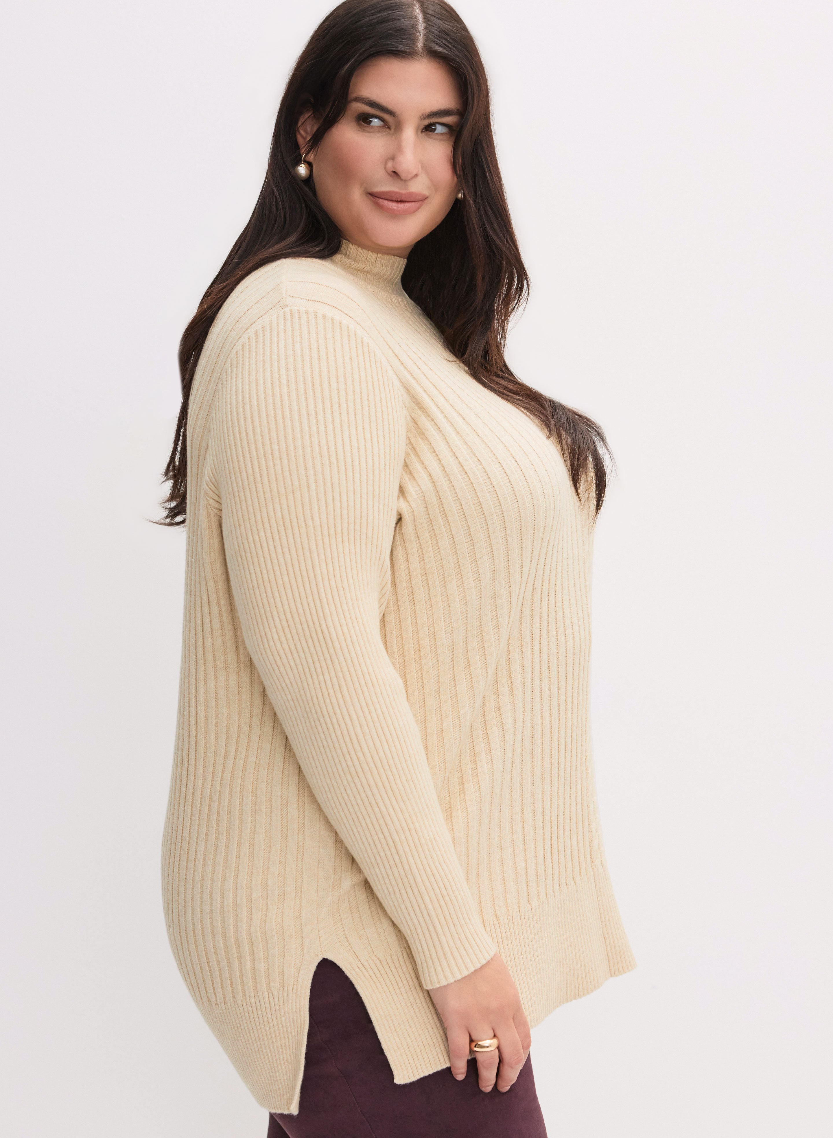 Cable & Rib Knit Sweater