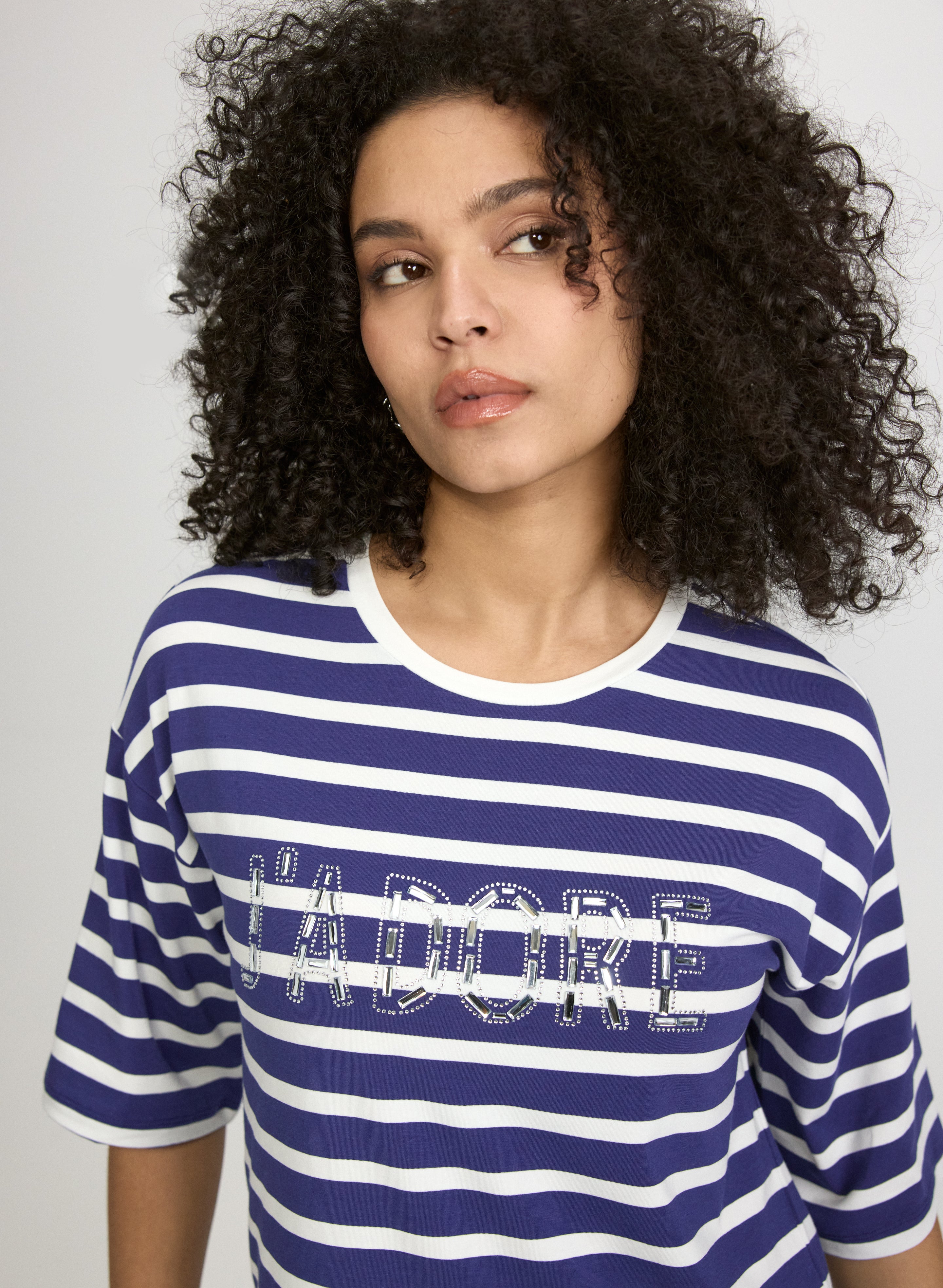 J'Adore' Stripe T-Shirt