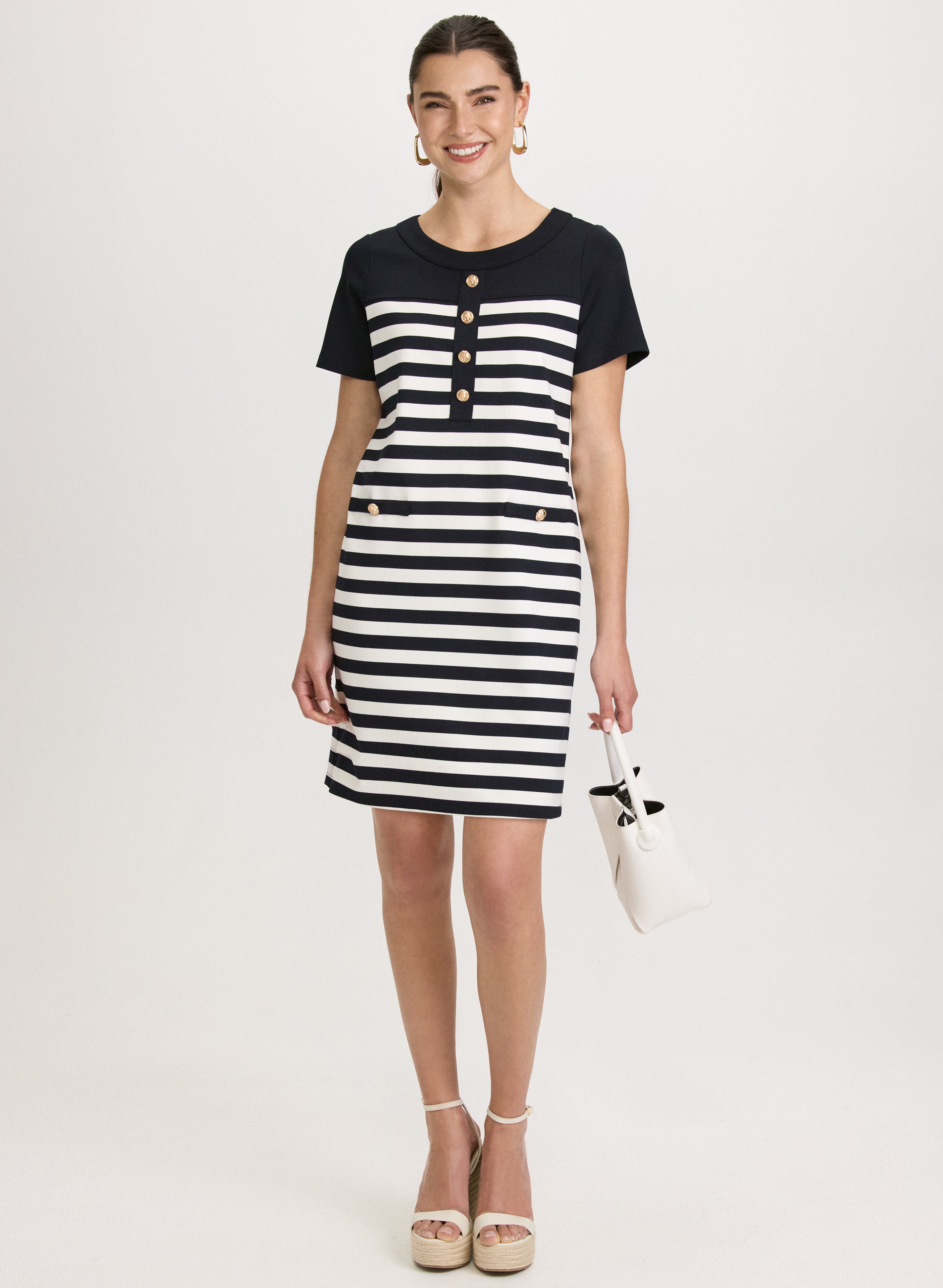 Striped A-Line Dress Striped A-Line Dress