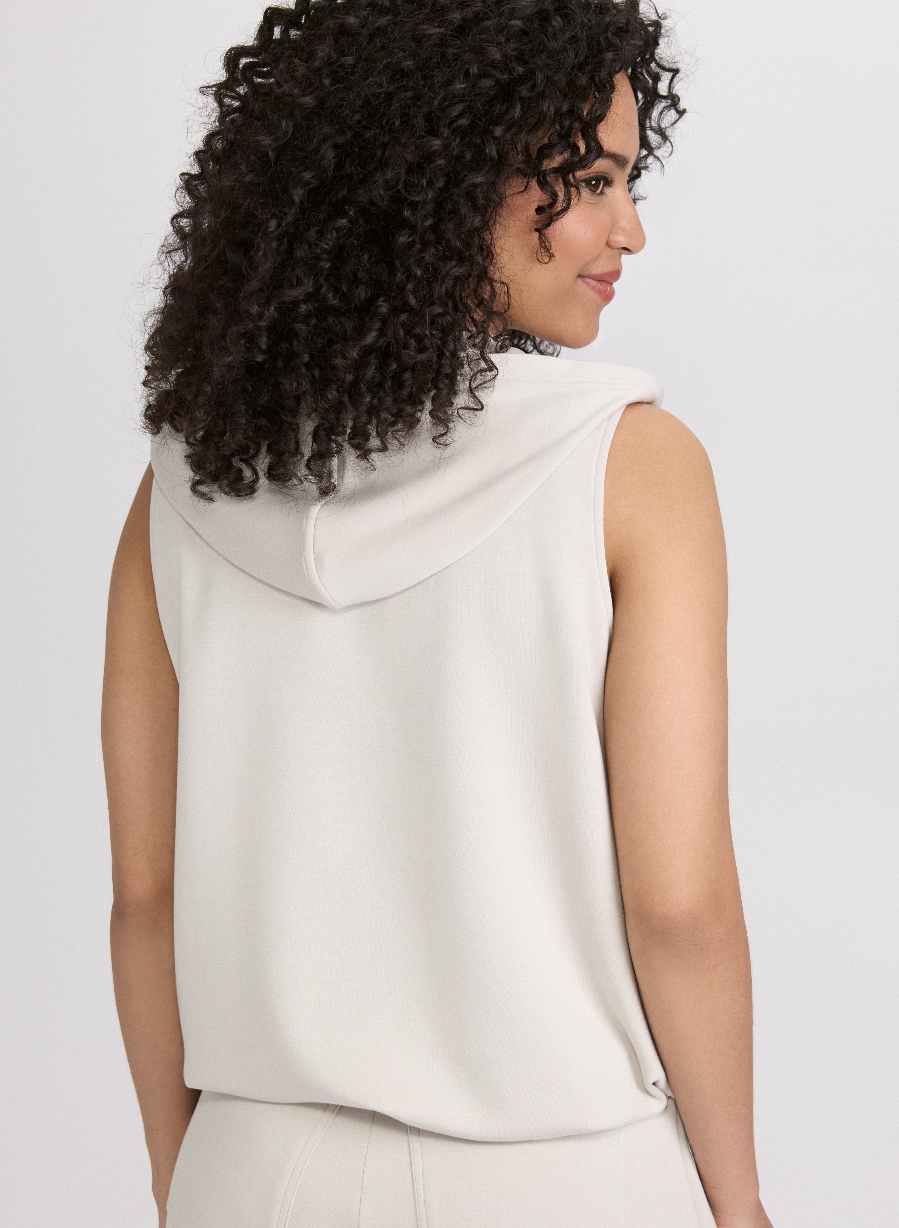 Sleeveless Zip-Up Top