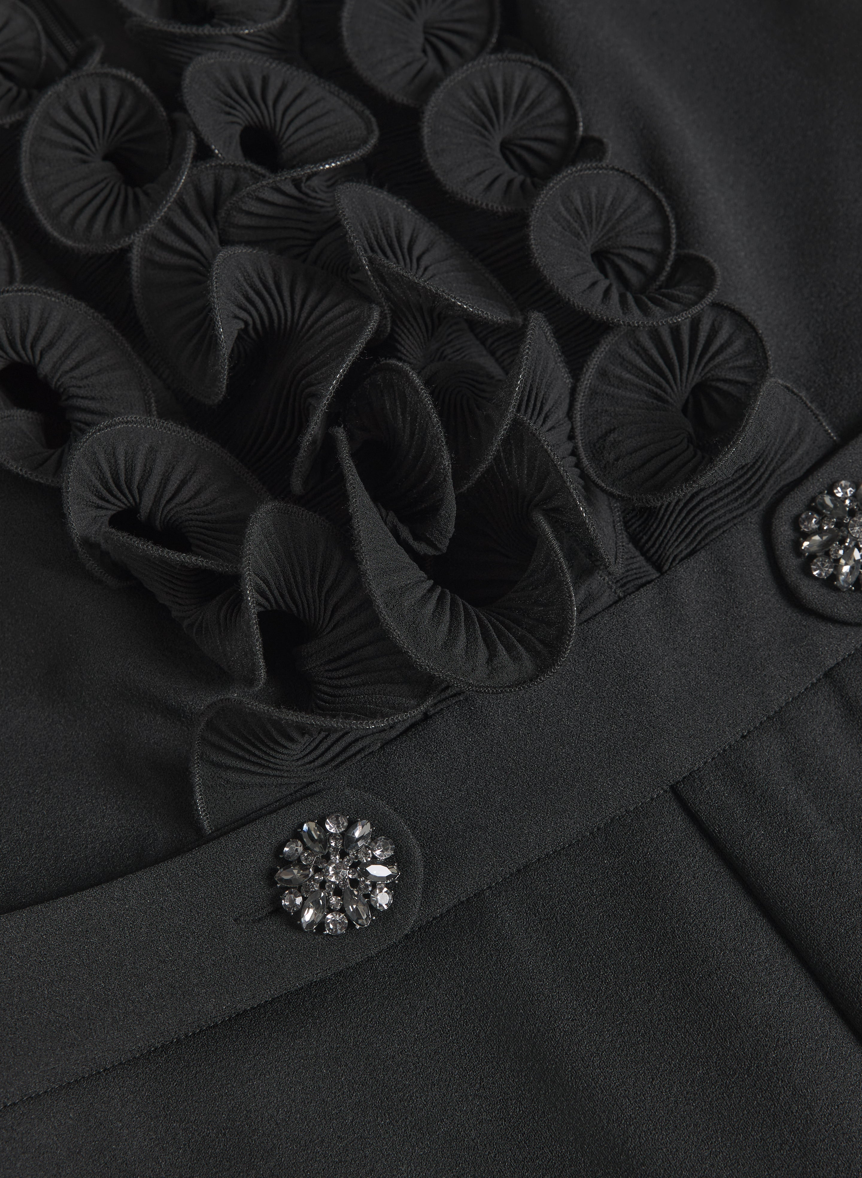 épine label tulle rib onepice black dot épine label tulle rib onepice black dot