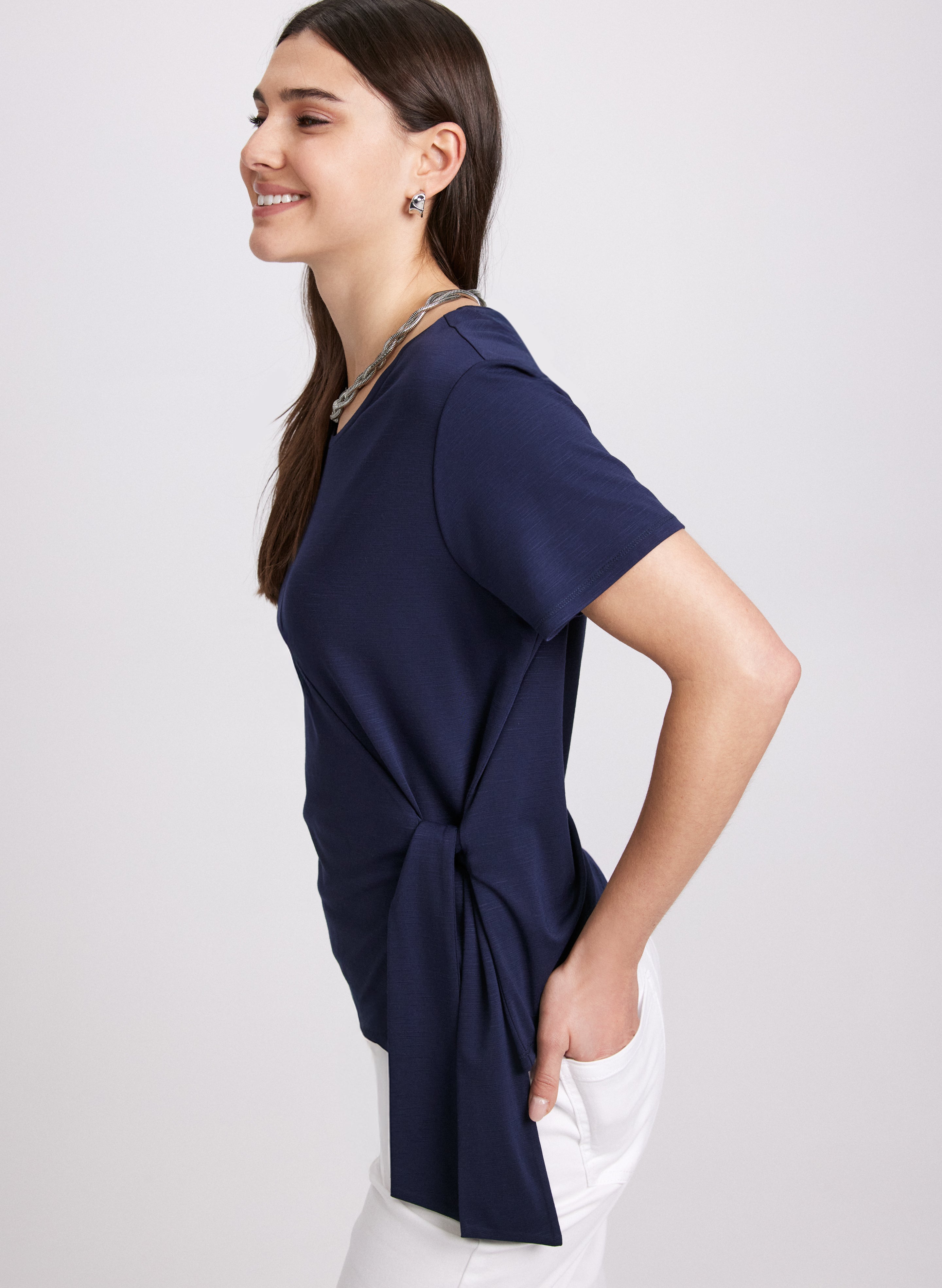 Side Tie T-Shirt
