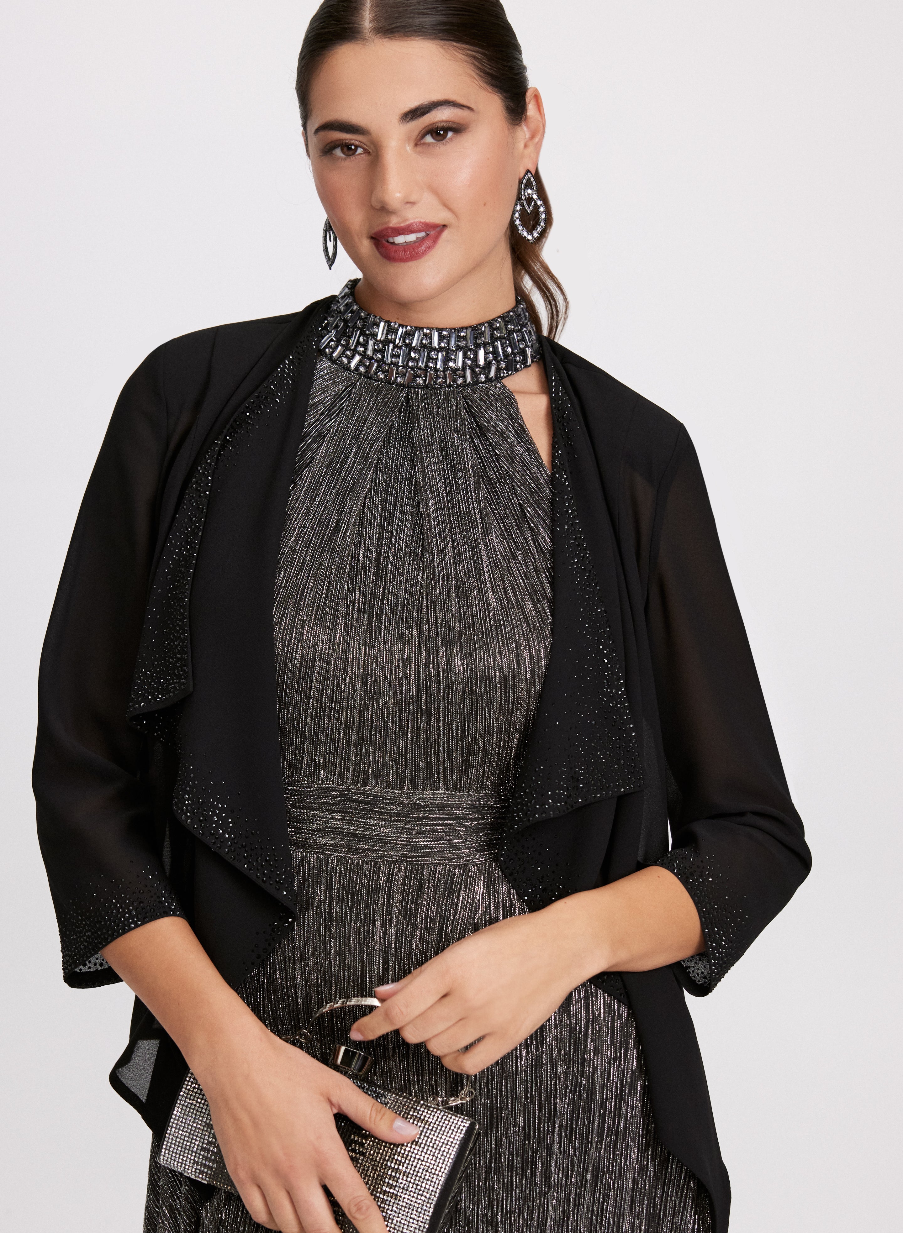 Compli K - Embellished Open Front Bolero Compli K - Embellished Open Front Bolero