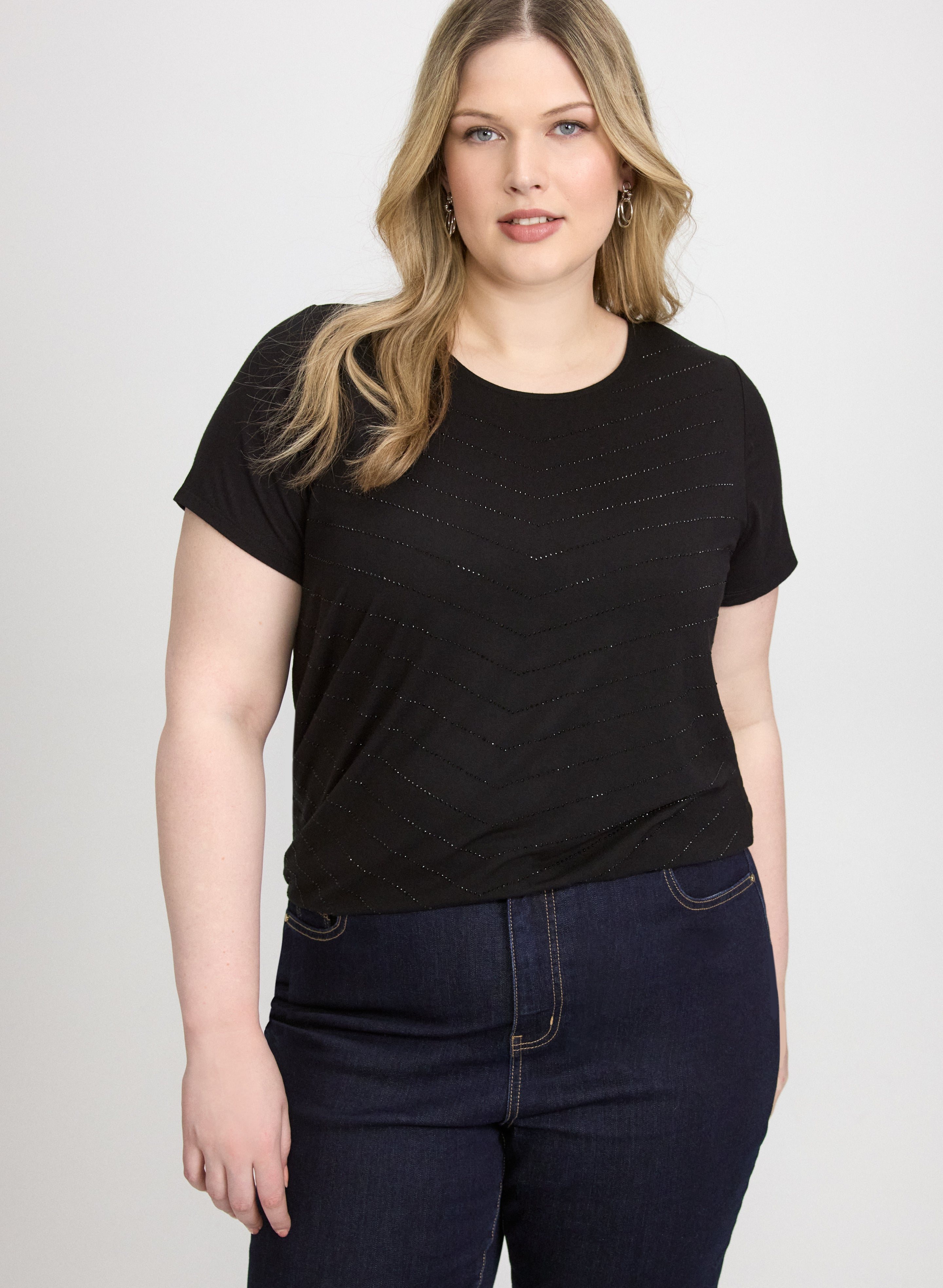 Rhinestone Embellished T-Shirt