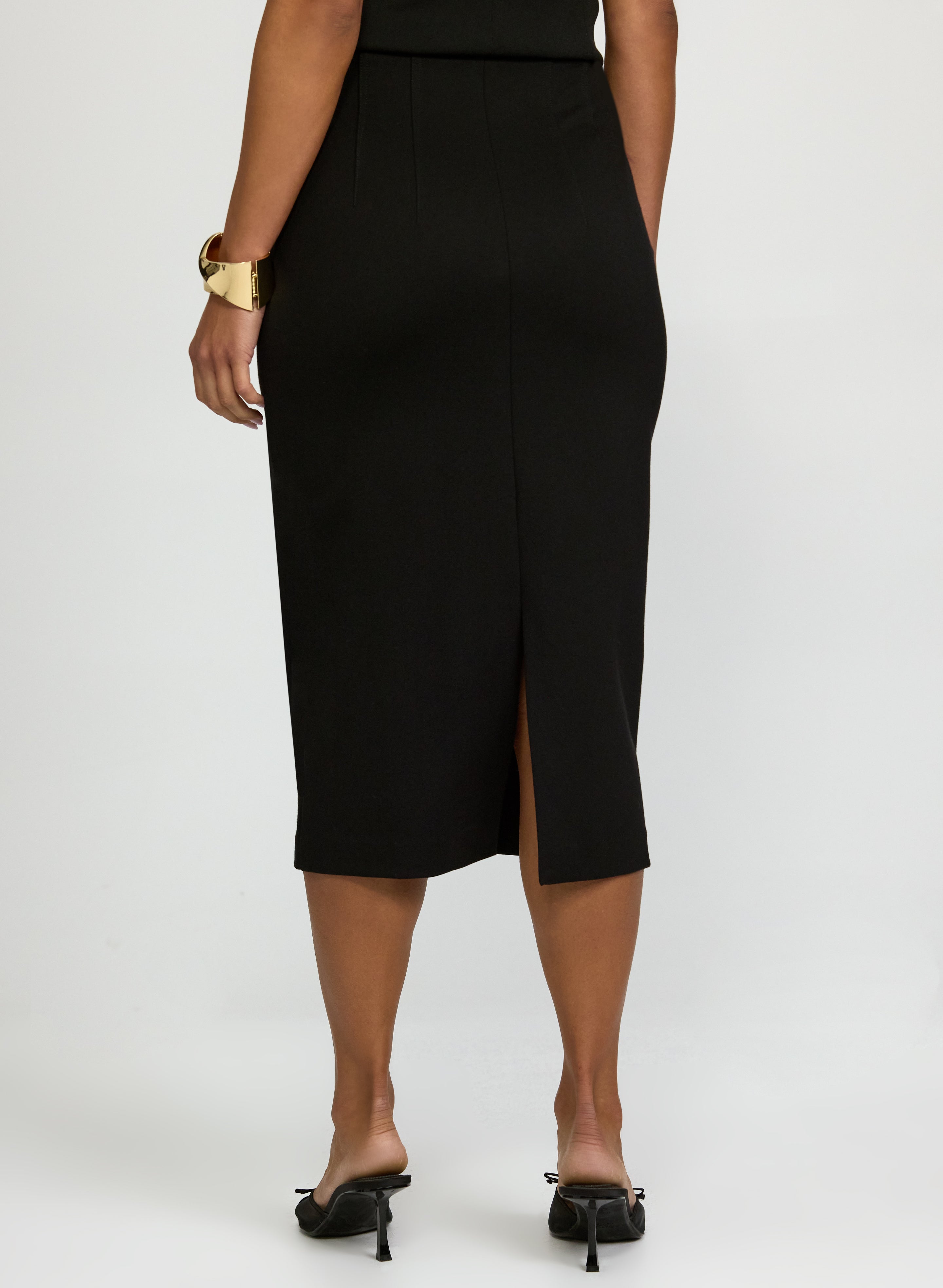 High-Rise Pencil Skirt