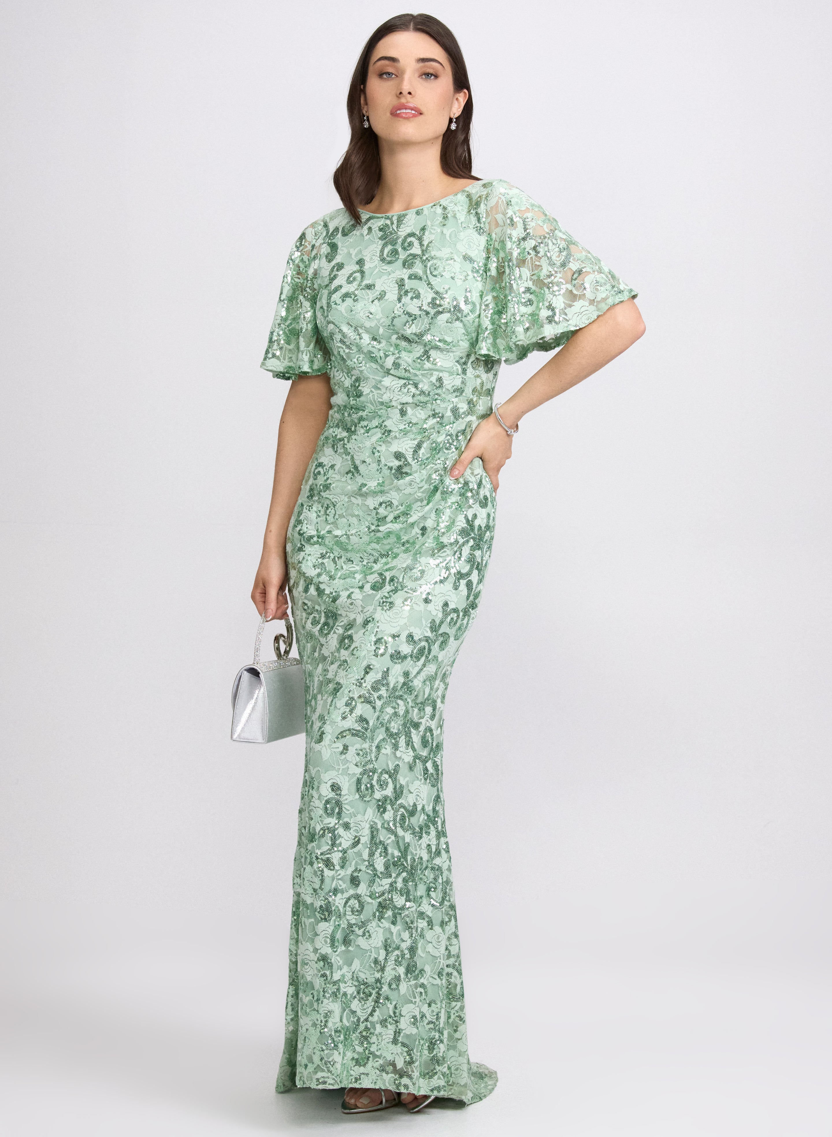 artichoke green dress Rosie Assoulin Women's Artichoke Belted Cocktail Dress - Emerald