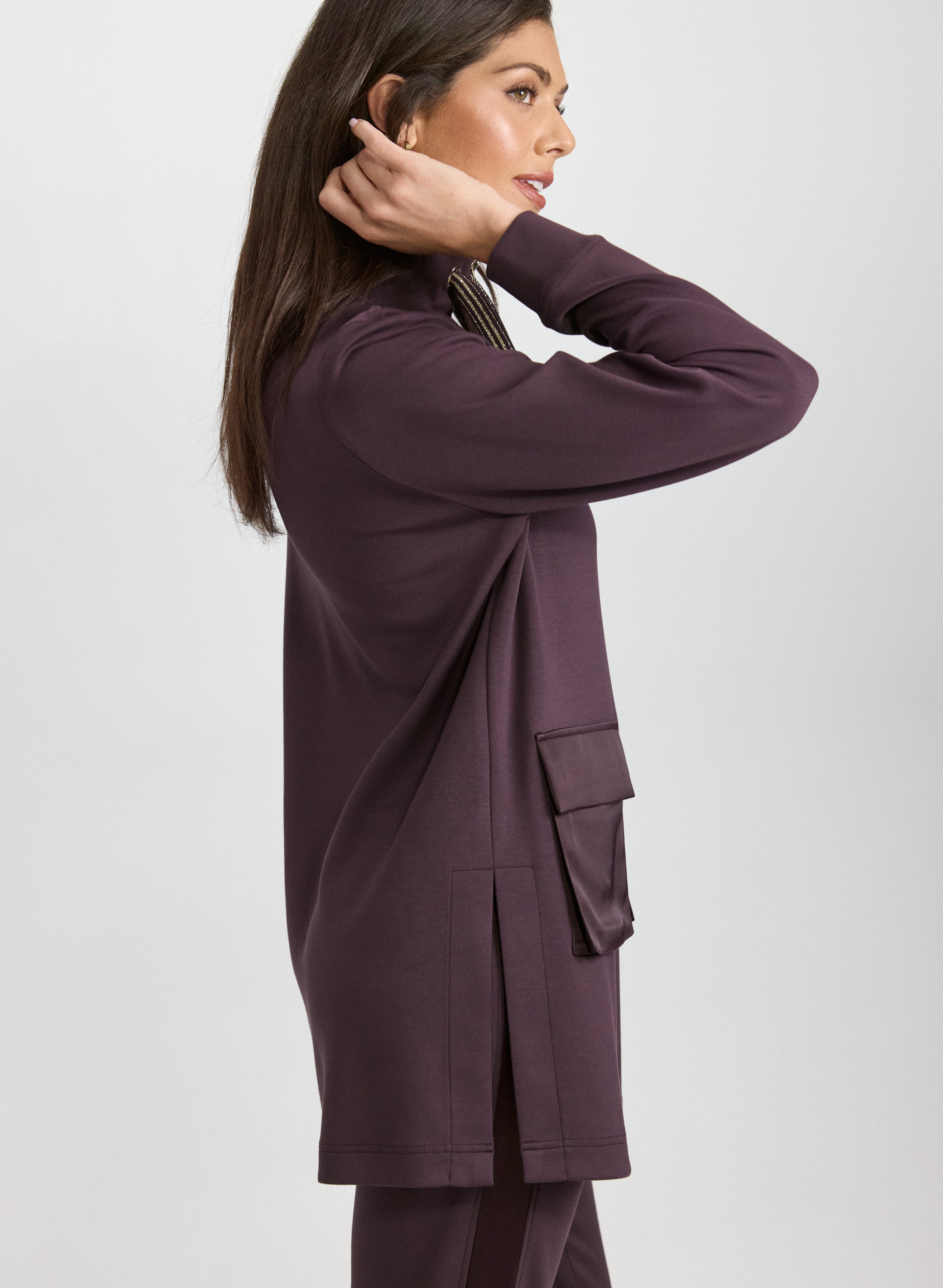 Mock Neck Scuba Tunic