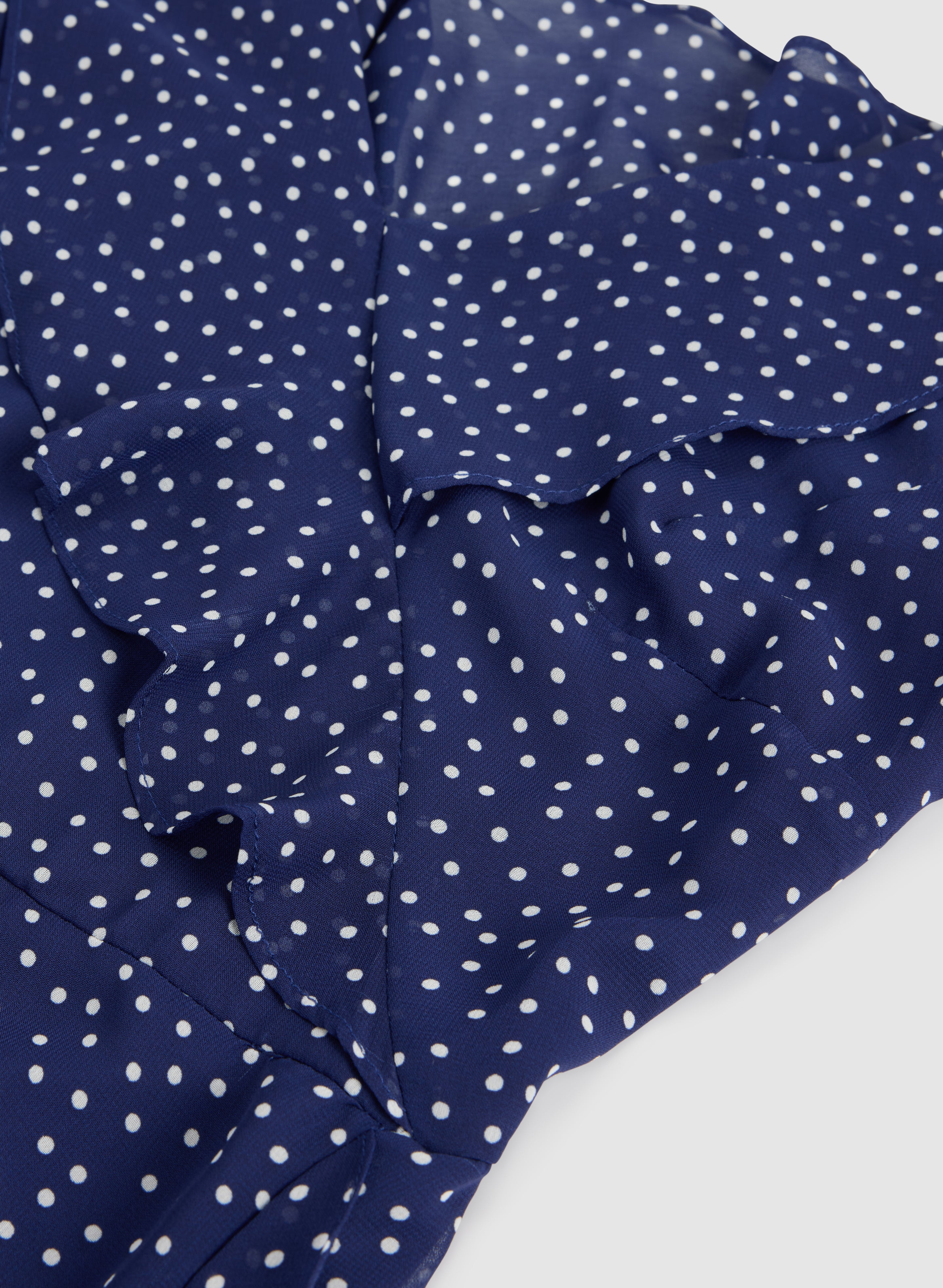 Polka Dot Chiffon Dress