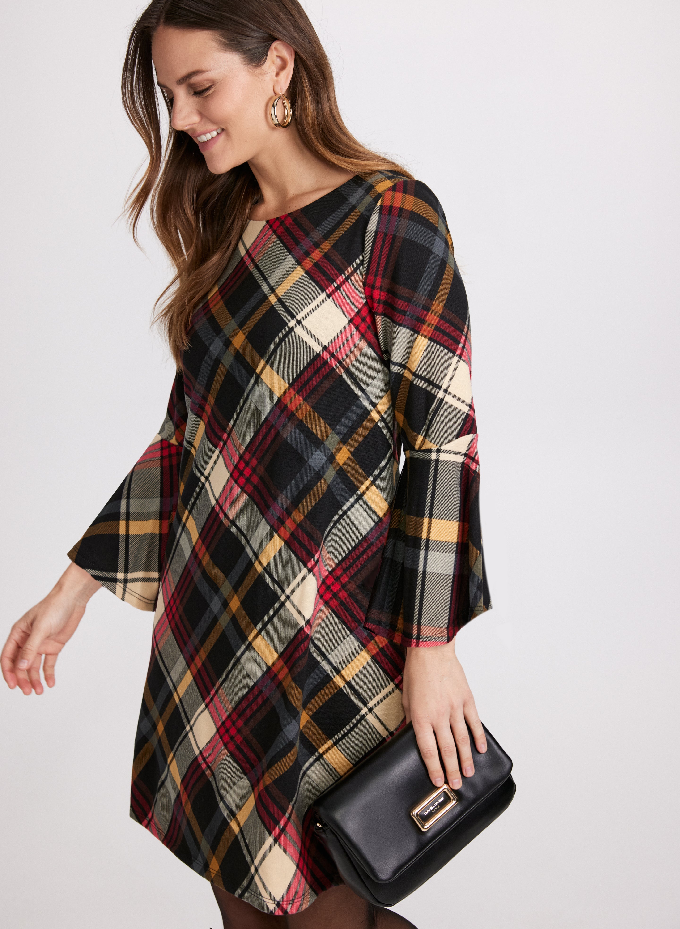 Plaid sweater dress hotsell