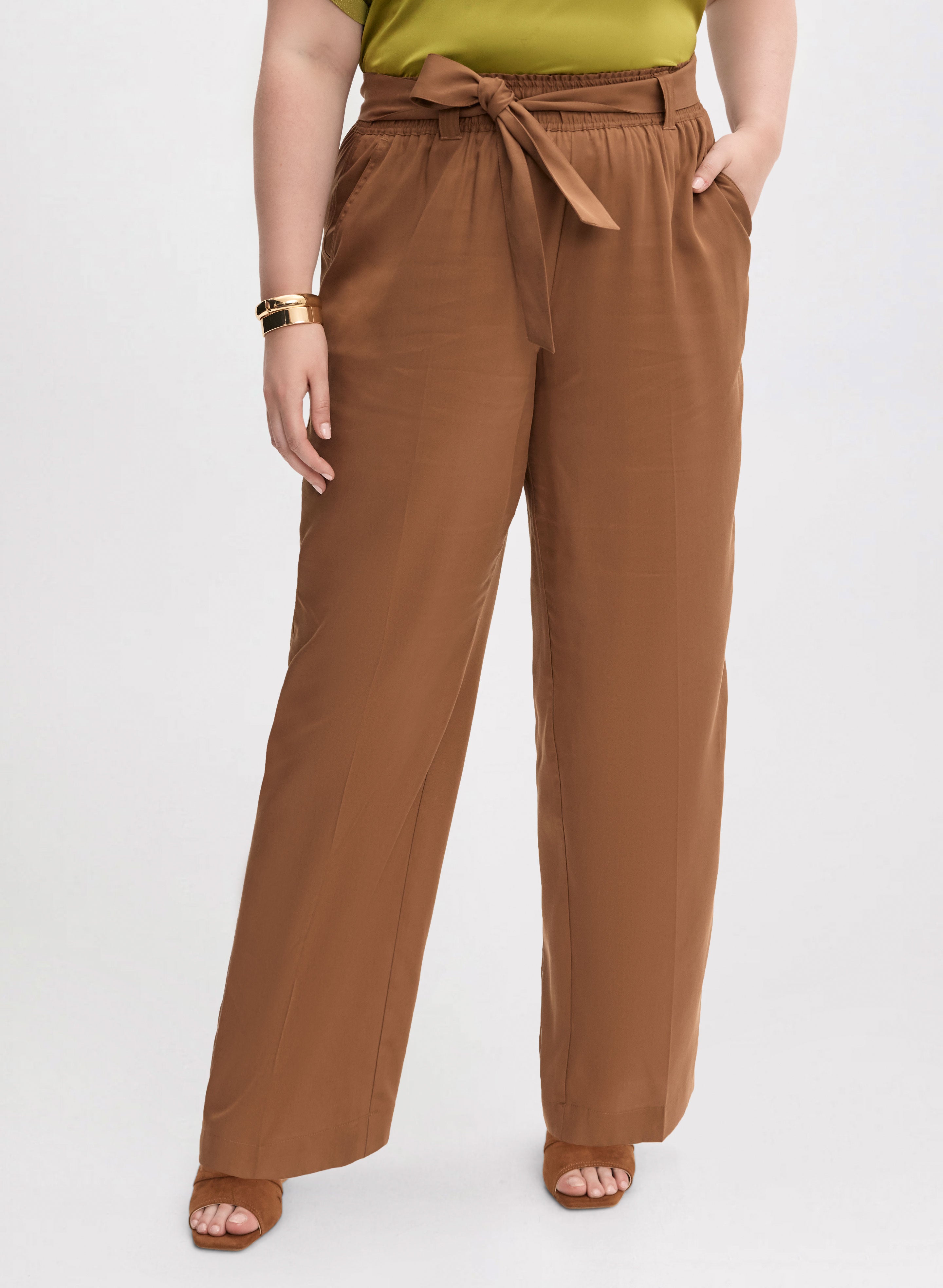 Olivia Tencel Wide-Leg Pants – Short