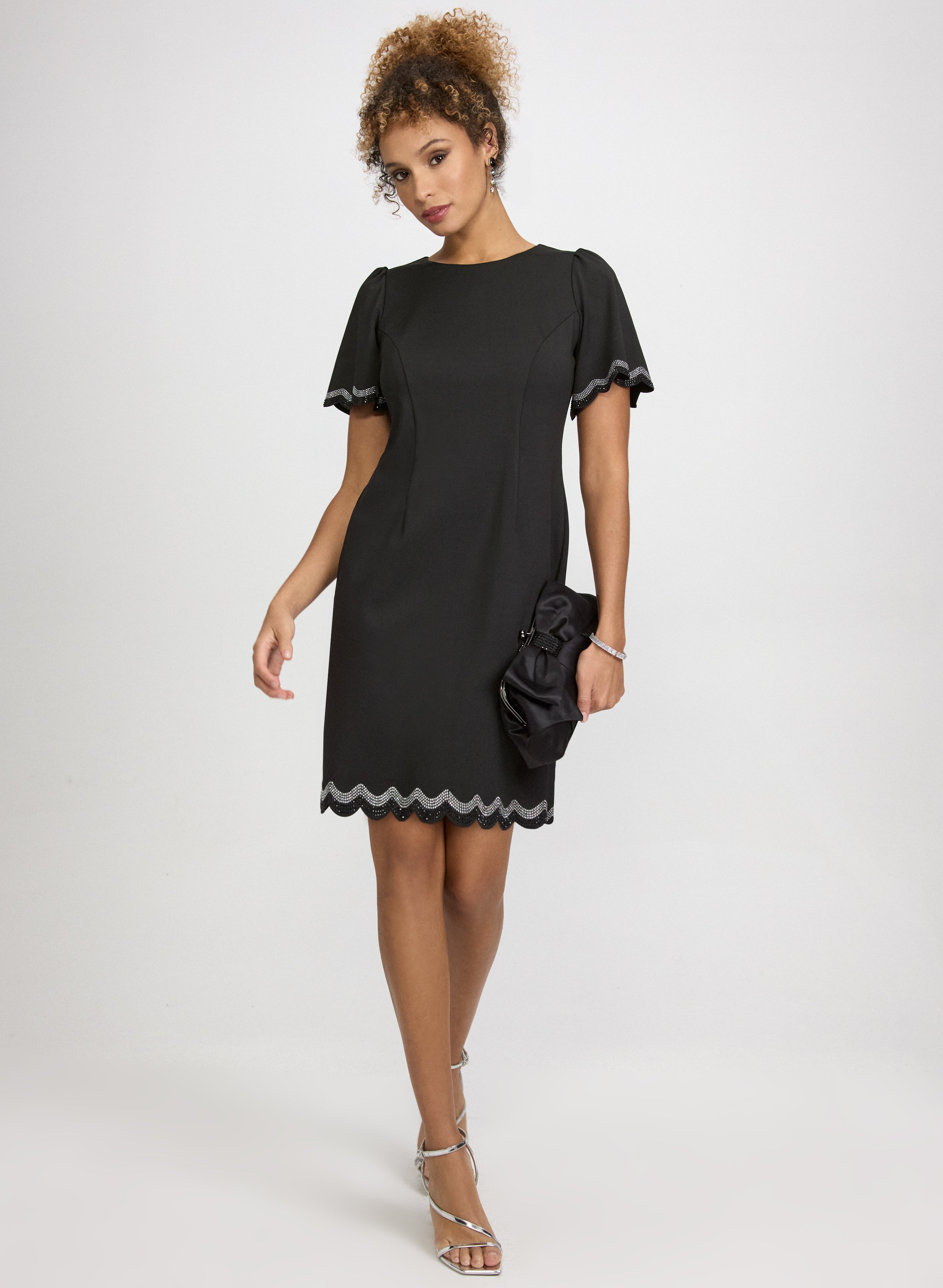 Scalloped Trim Dress Scalloped Trim Dress