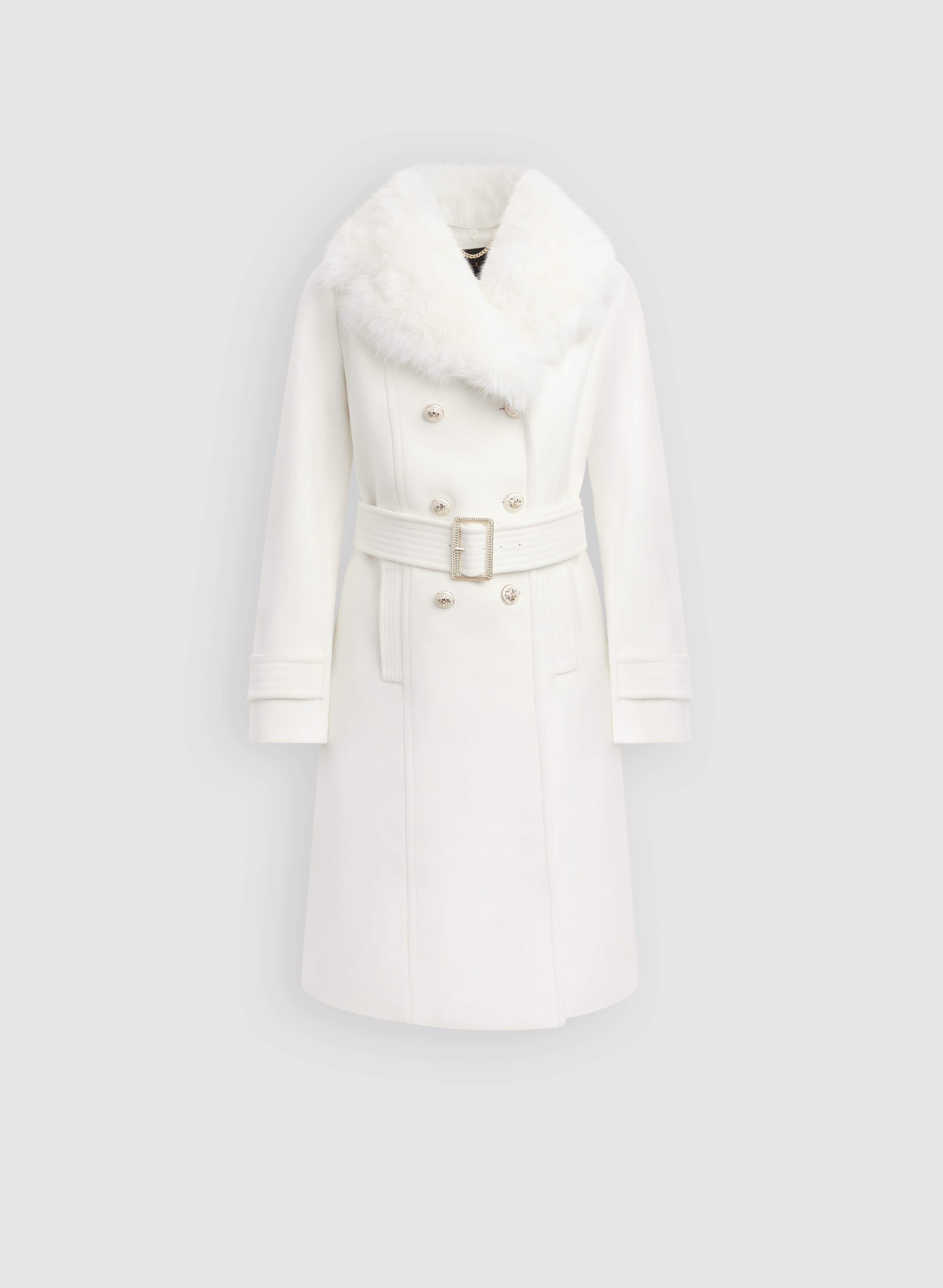 Double-Breasted Wool-Blend Coat