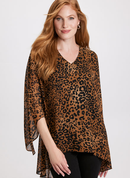 【新品】L'Appartement Leopard Print Blouse 9726a6664f9047b26b4ebec028affa