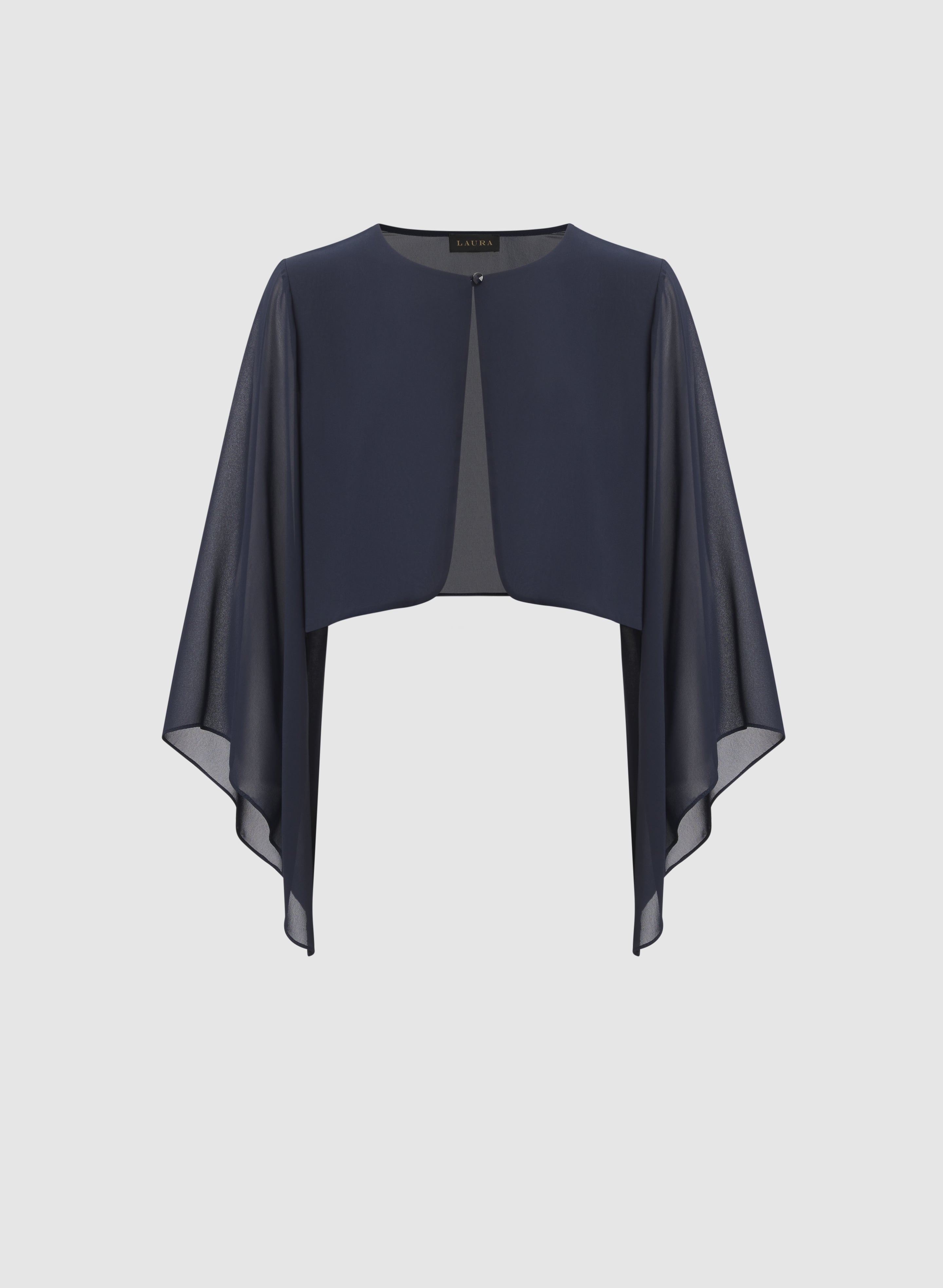 Asymmetric Chiffon Bolero