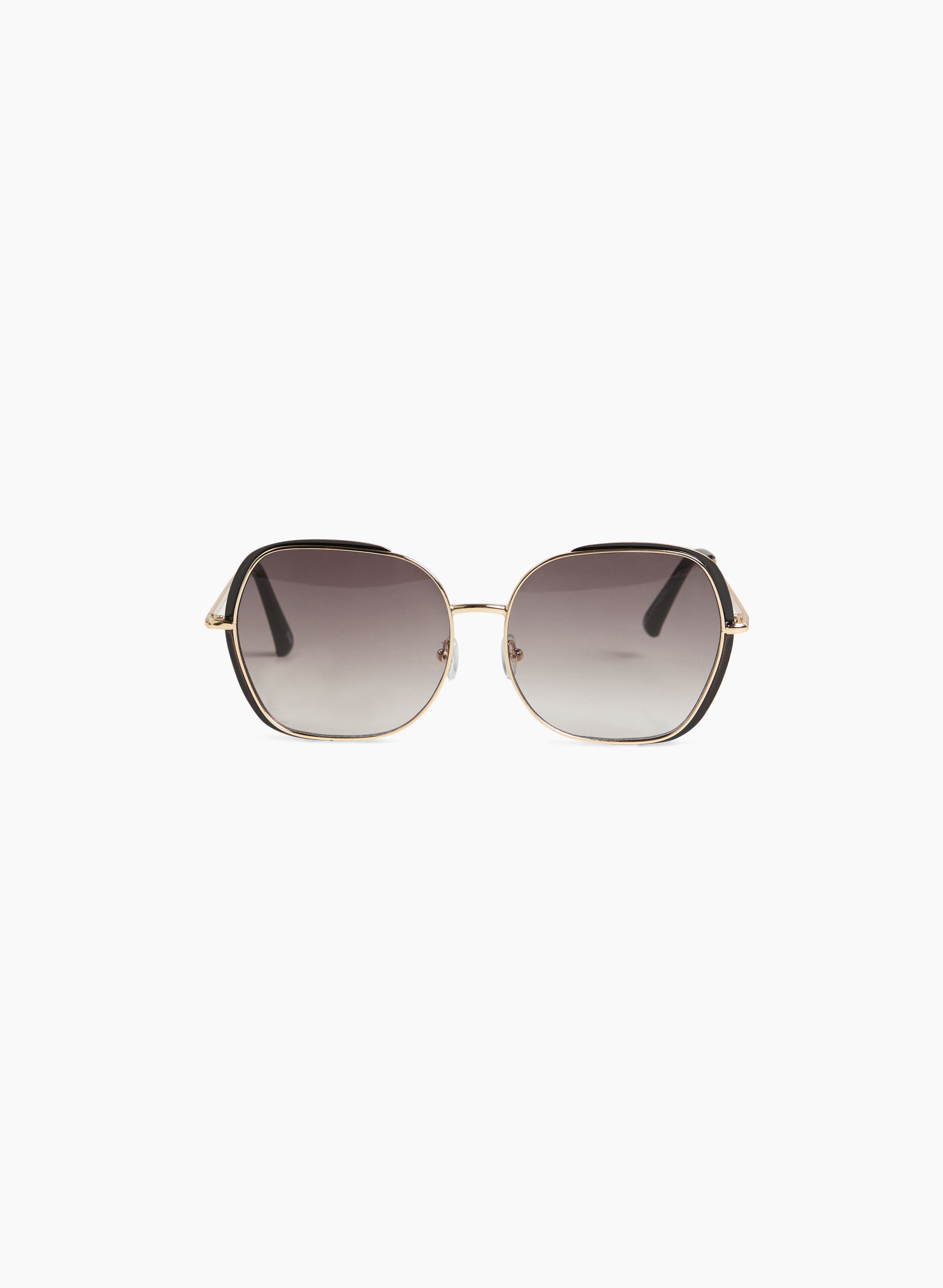 Black sunglasses gold rim best sale