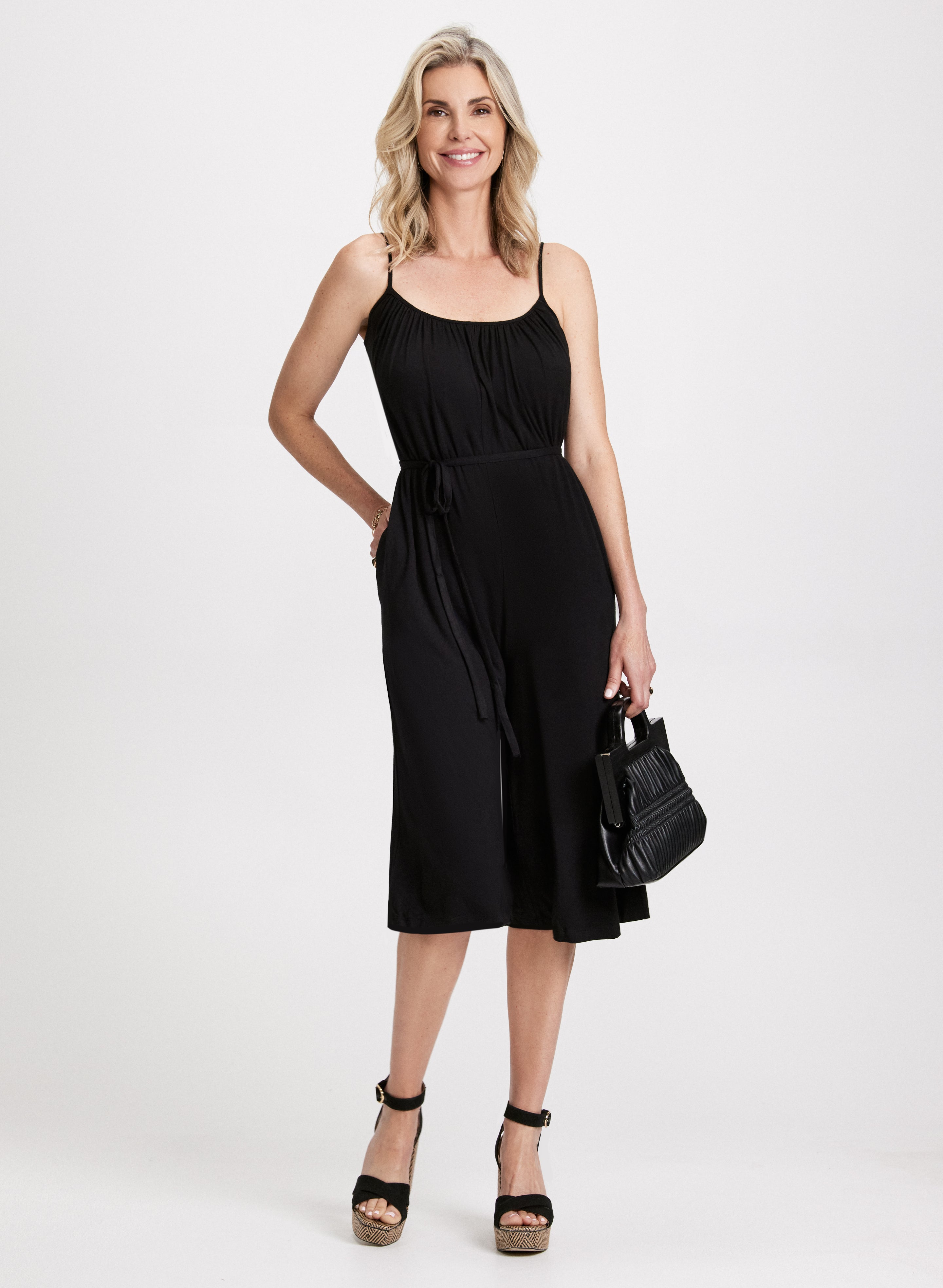 Sleeveless Wide Leg Jumpsuit