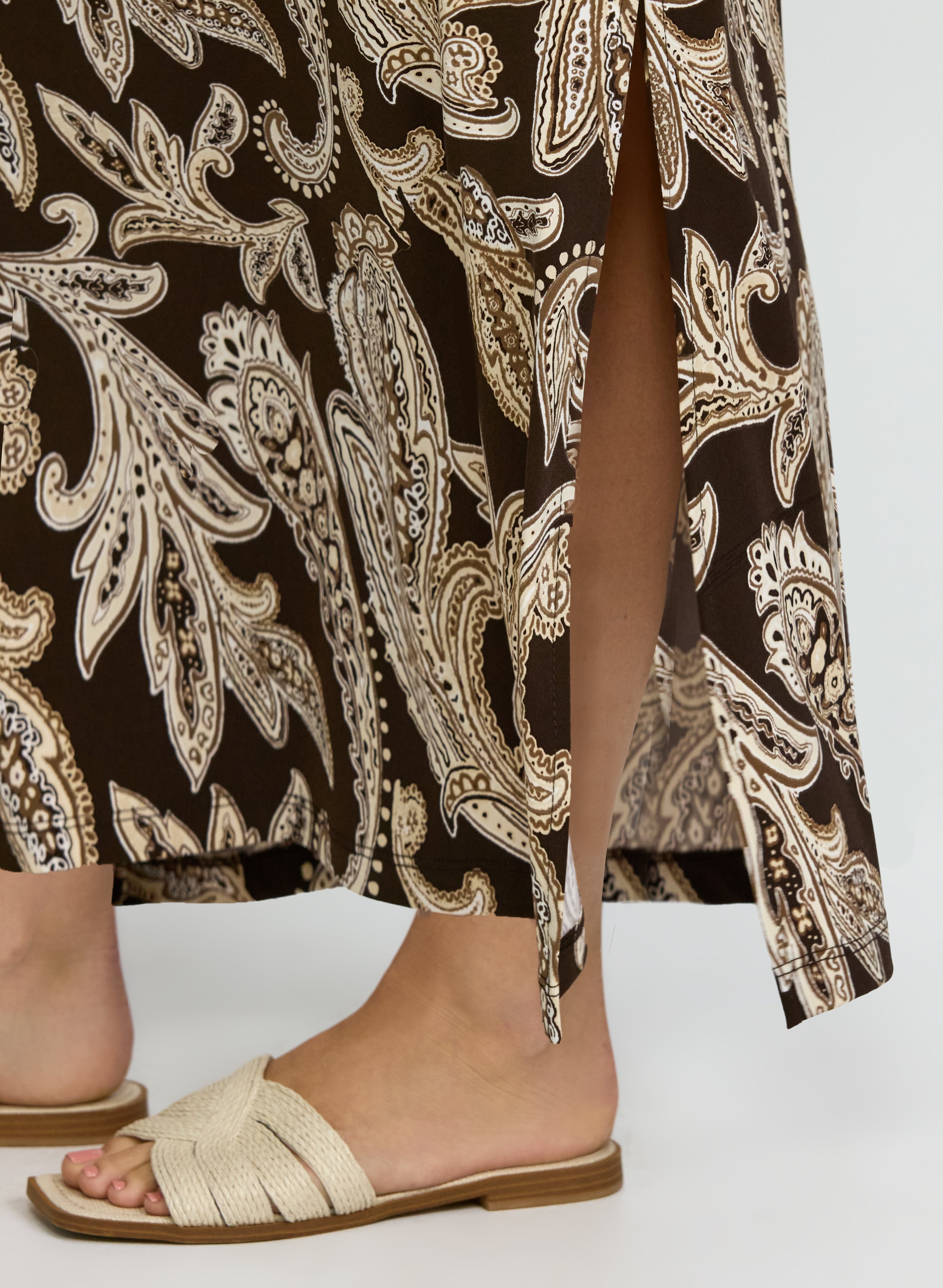 Paisley Print Skirt