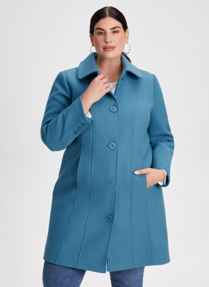 Feminine sales wool coat