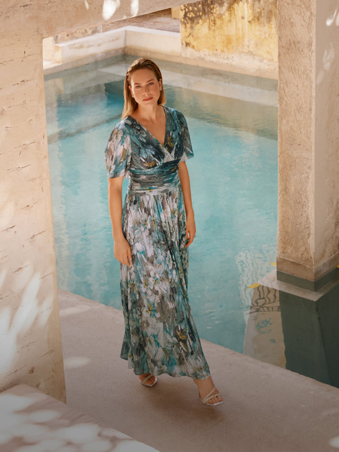 Off-The-Shoulder Velvet Dress