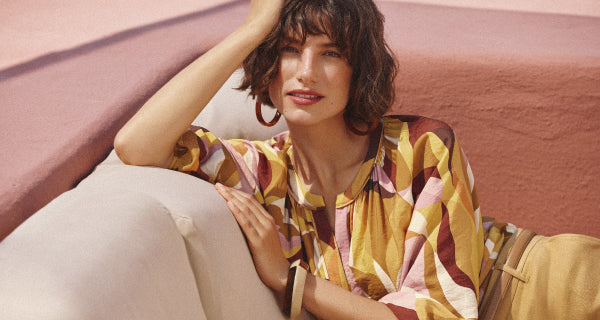 Draped Wrap-Style Top
