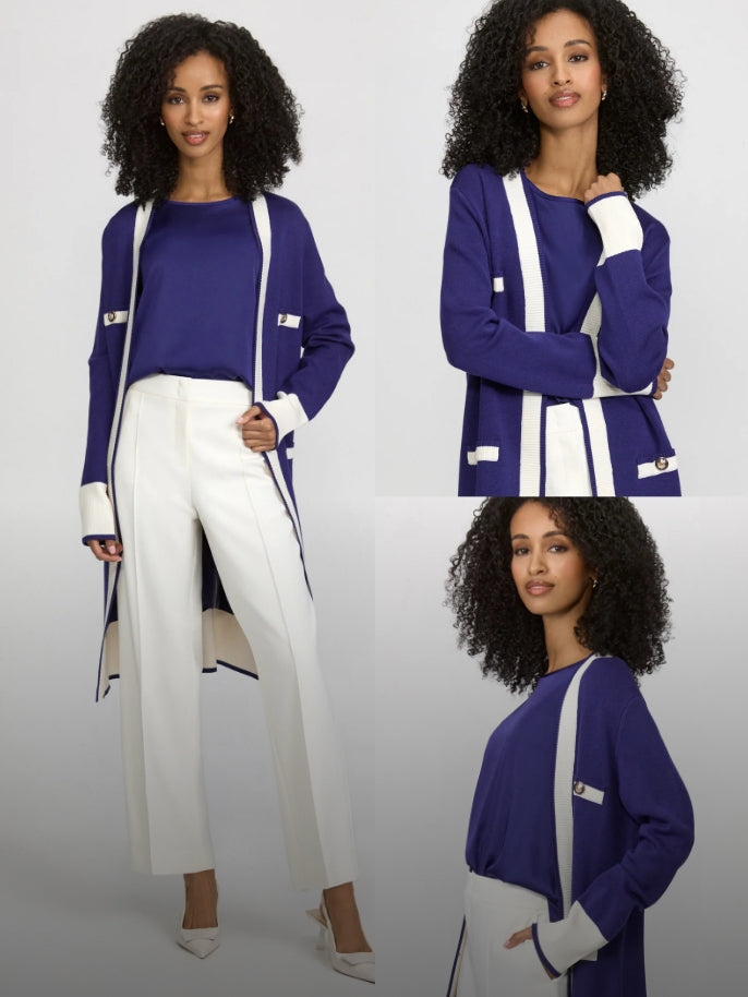 Long Sleeve Sweater & Flared Slit Jeans