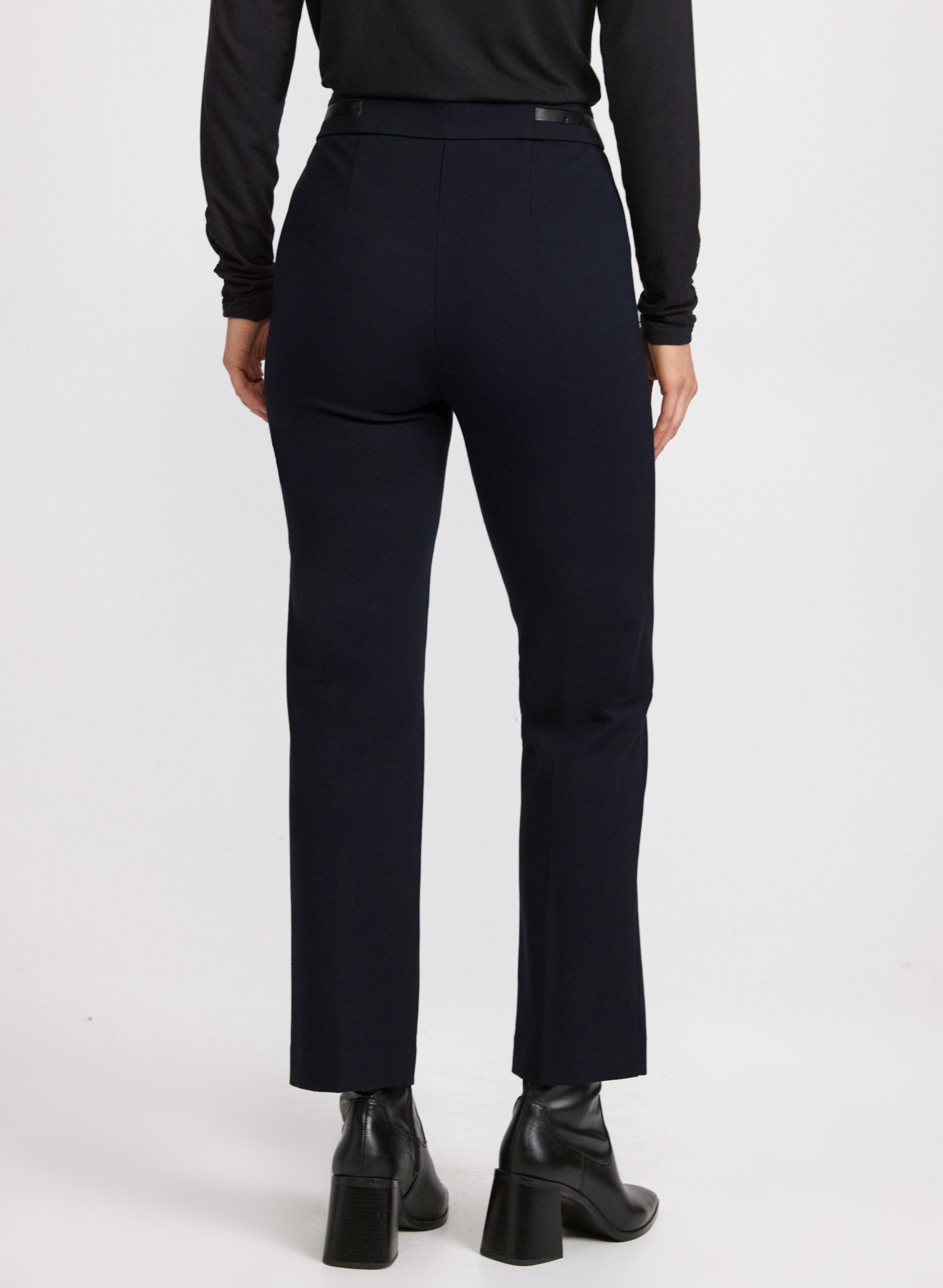 Pantalon Courrès « Diamant » En Cuir Vegan Noir - Taille 40, Occasion Très Bon état