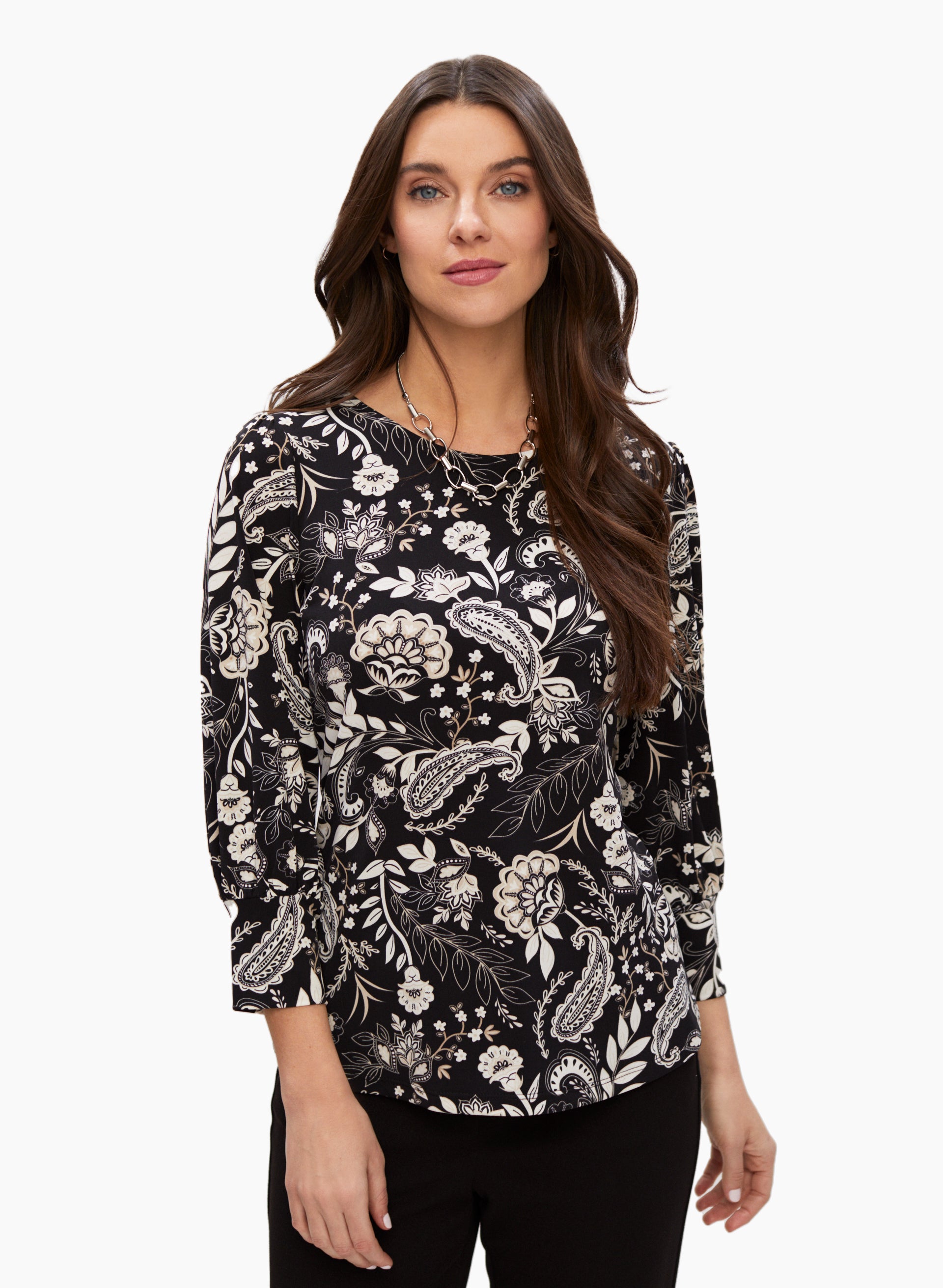 Paisley Print Top