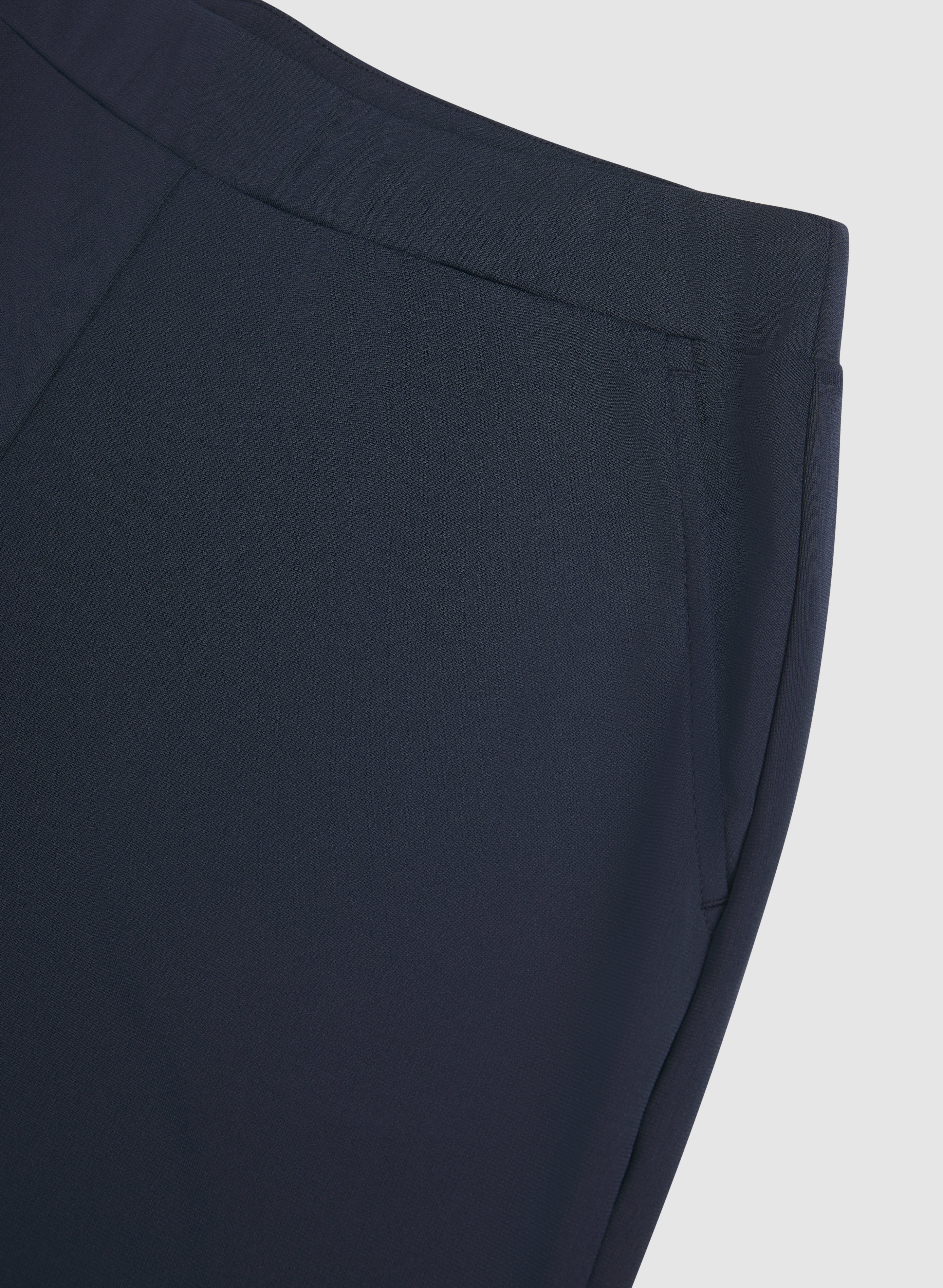 Pull-On Wide-Leg Pants