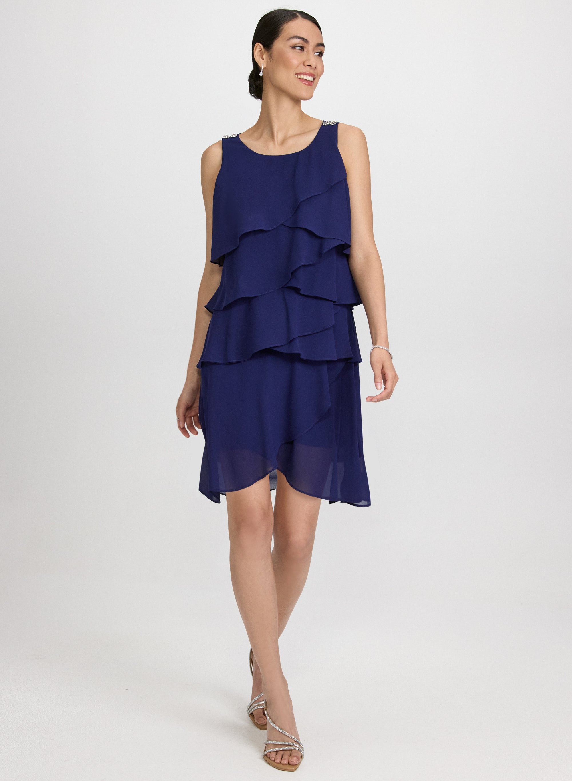 Tiered Chiffon Dress Tiered Chiffon Dress