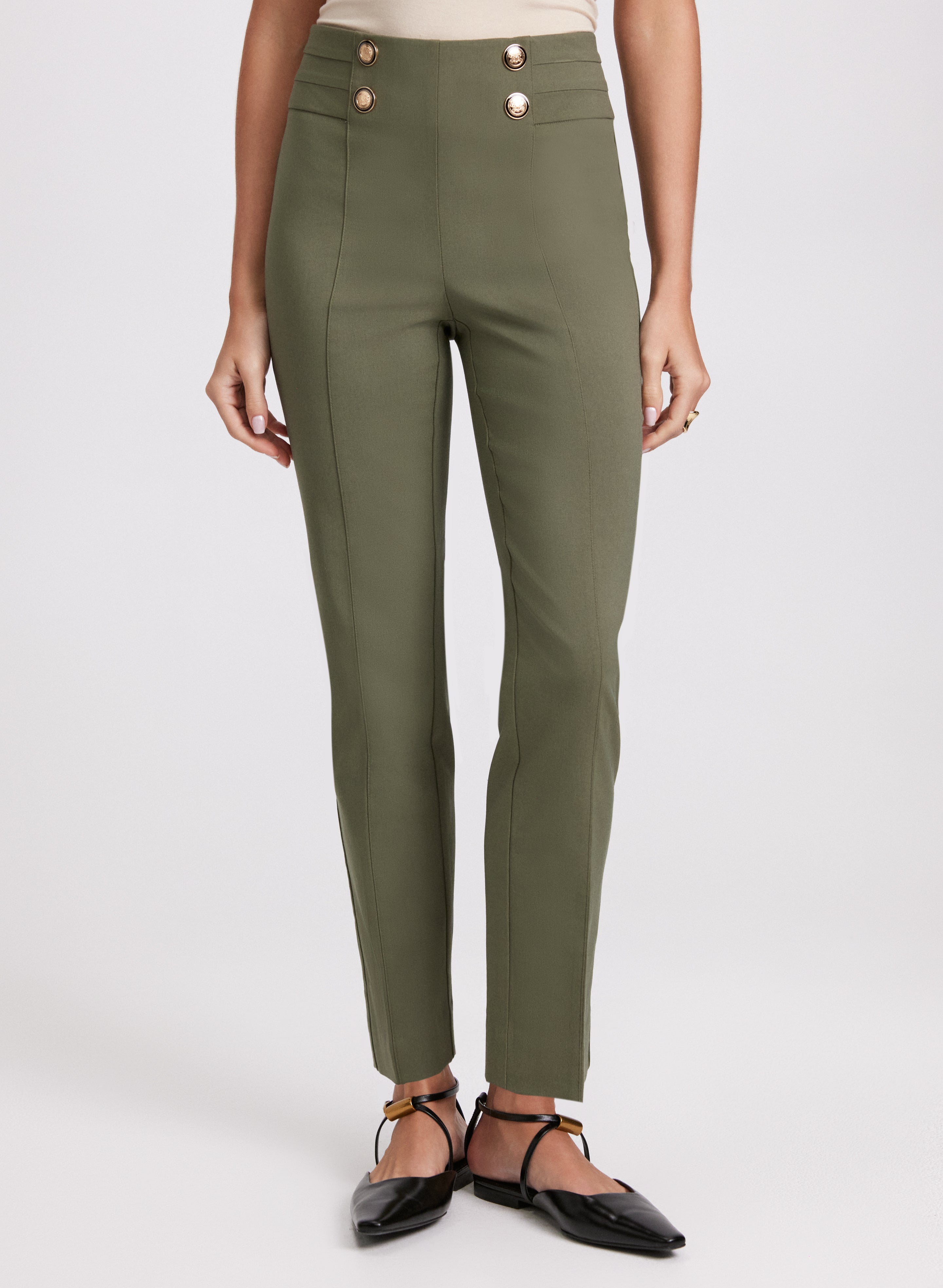 Sofia Slim-Leg Pants - Short