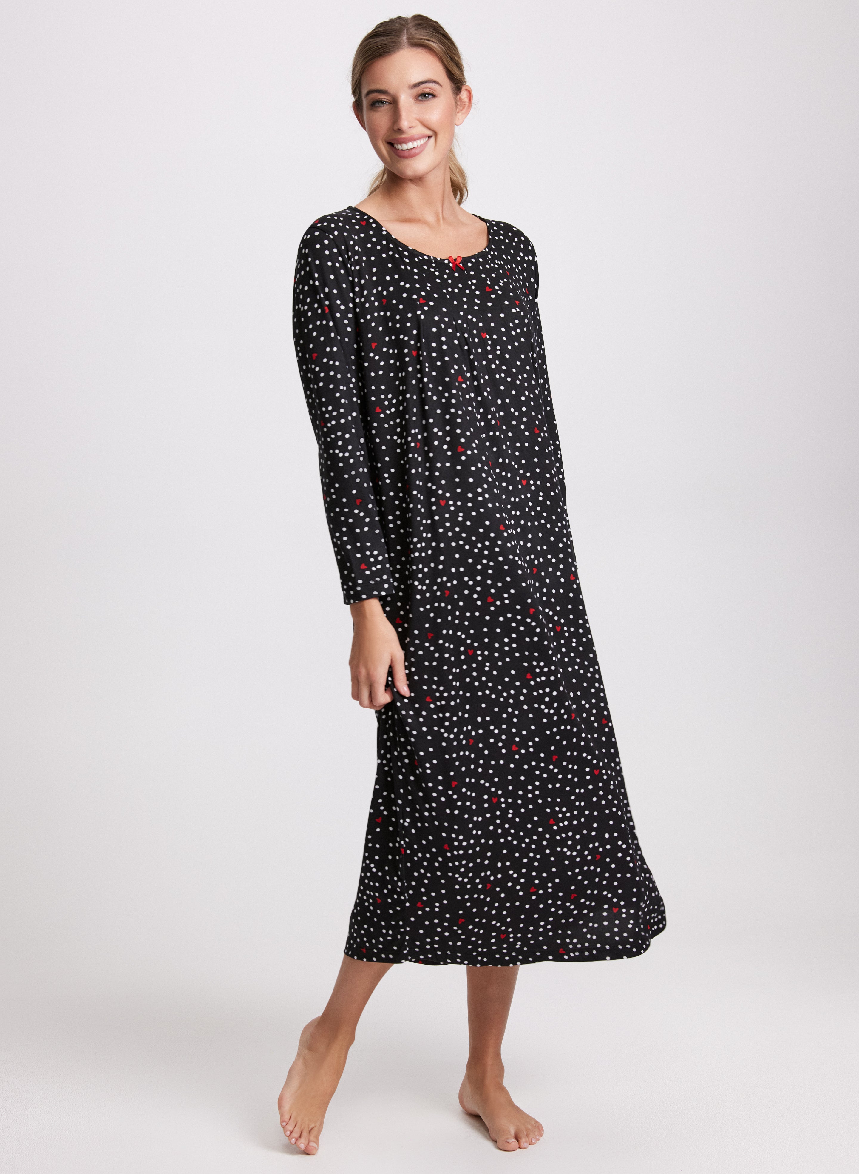 Polka dot nightgown sale