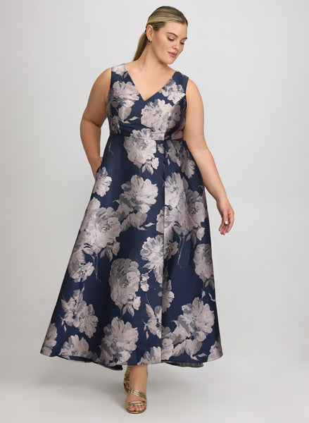 Floral Jacquard Dress