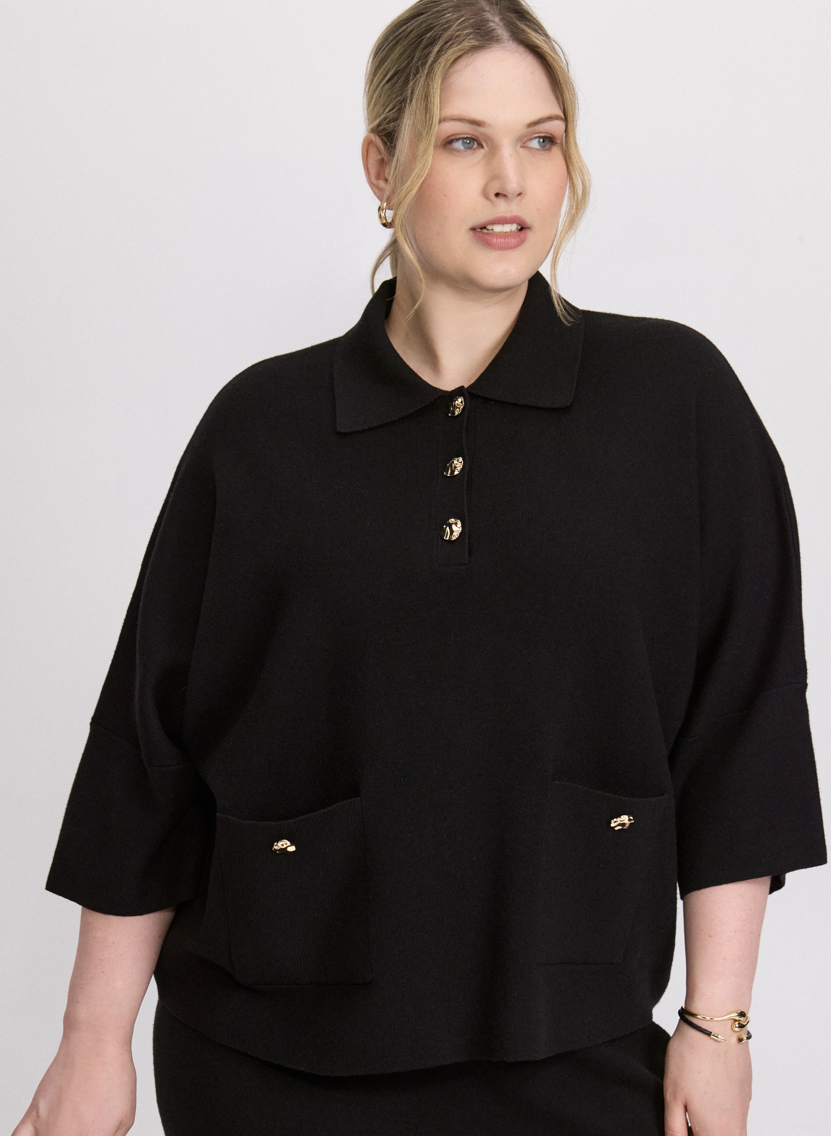 Joseph Ribkoff - Knit Polo Sweater