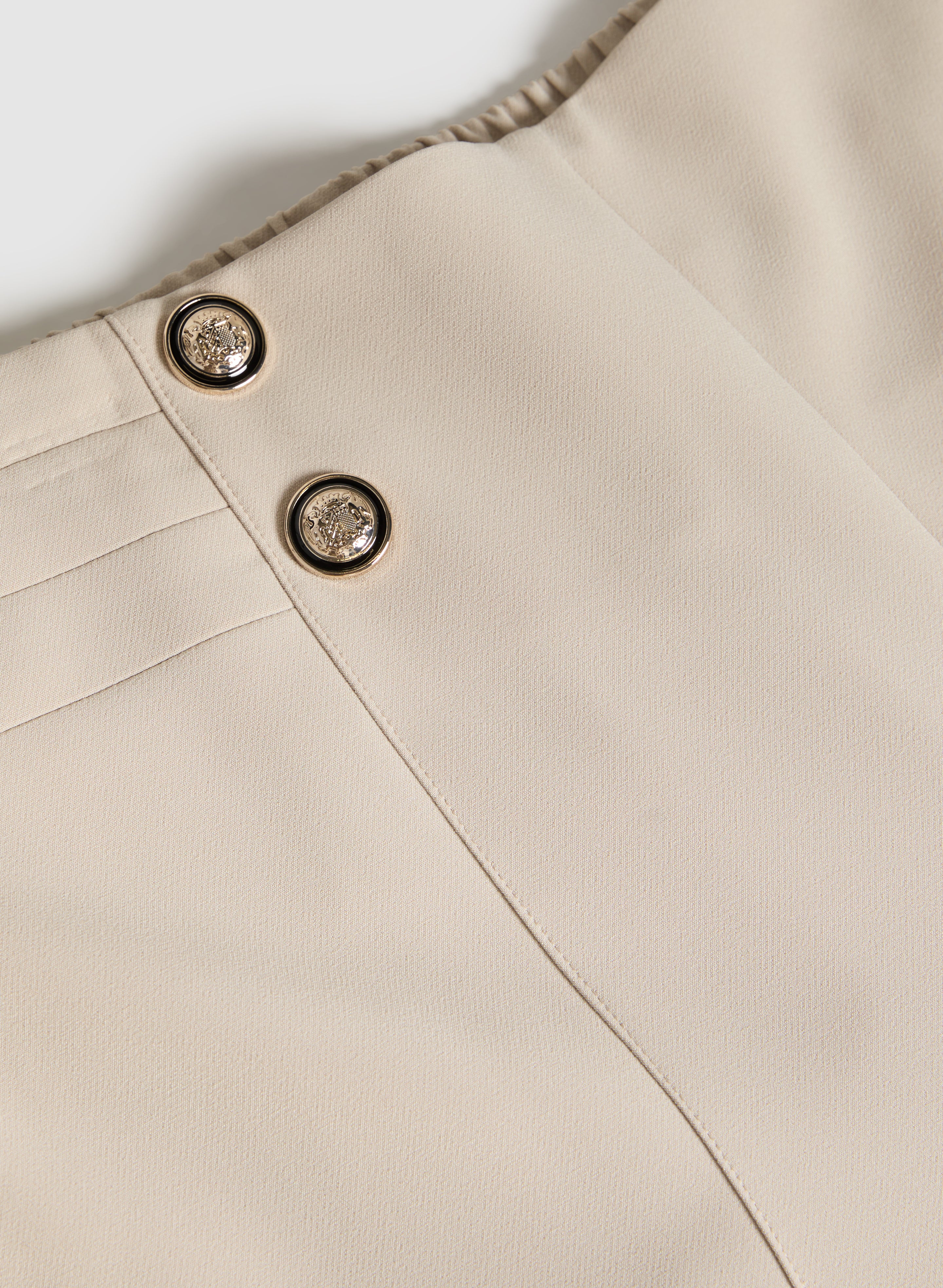 [LOW CLASSIC] /☆25SS Lc LOOSE-FIT BANDING PANTS /IVORY NAVY Classic pants Navy | Mexx | Mexx.com