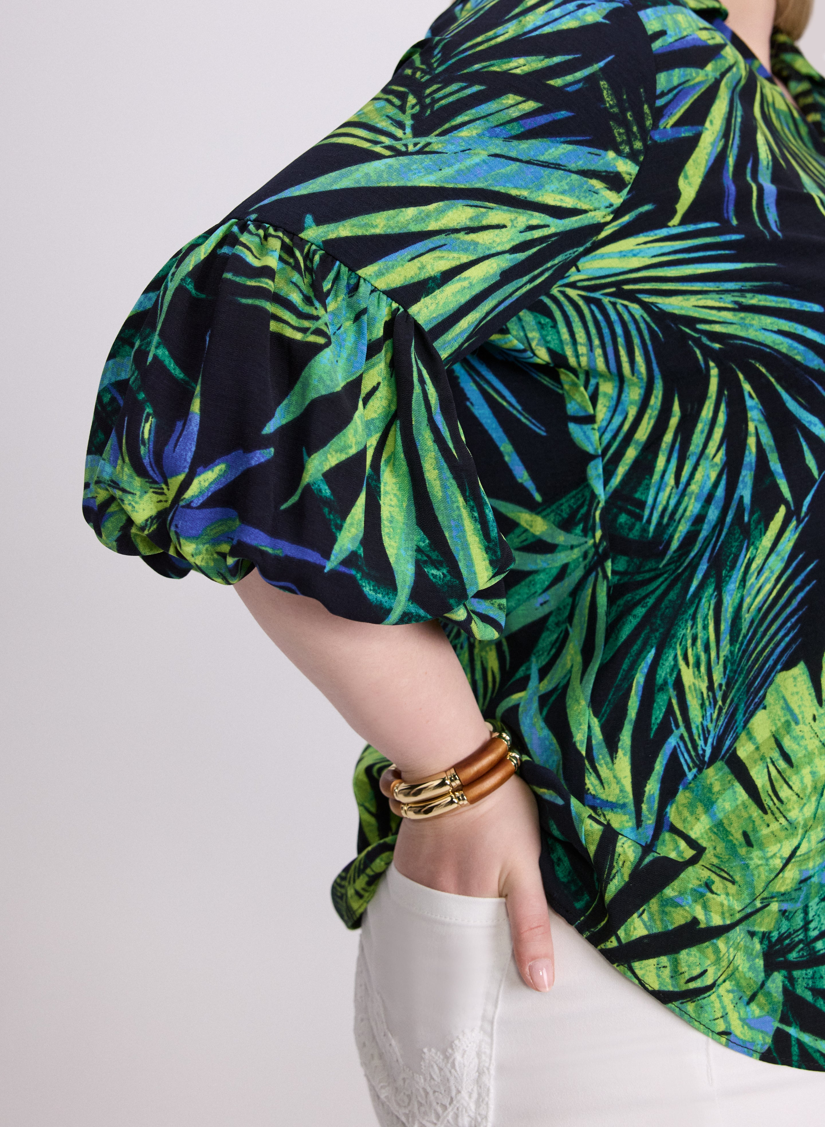 Joseph Ribkoff - Palm Print Blouse