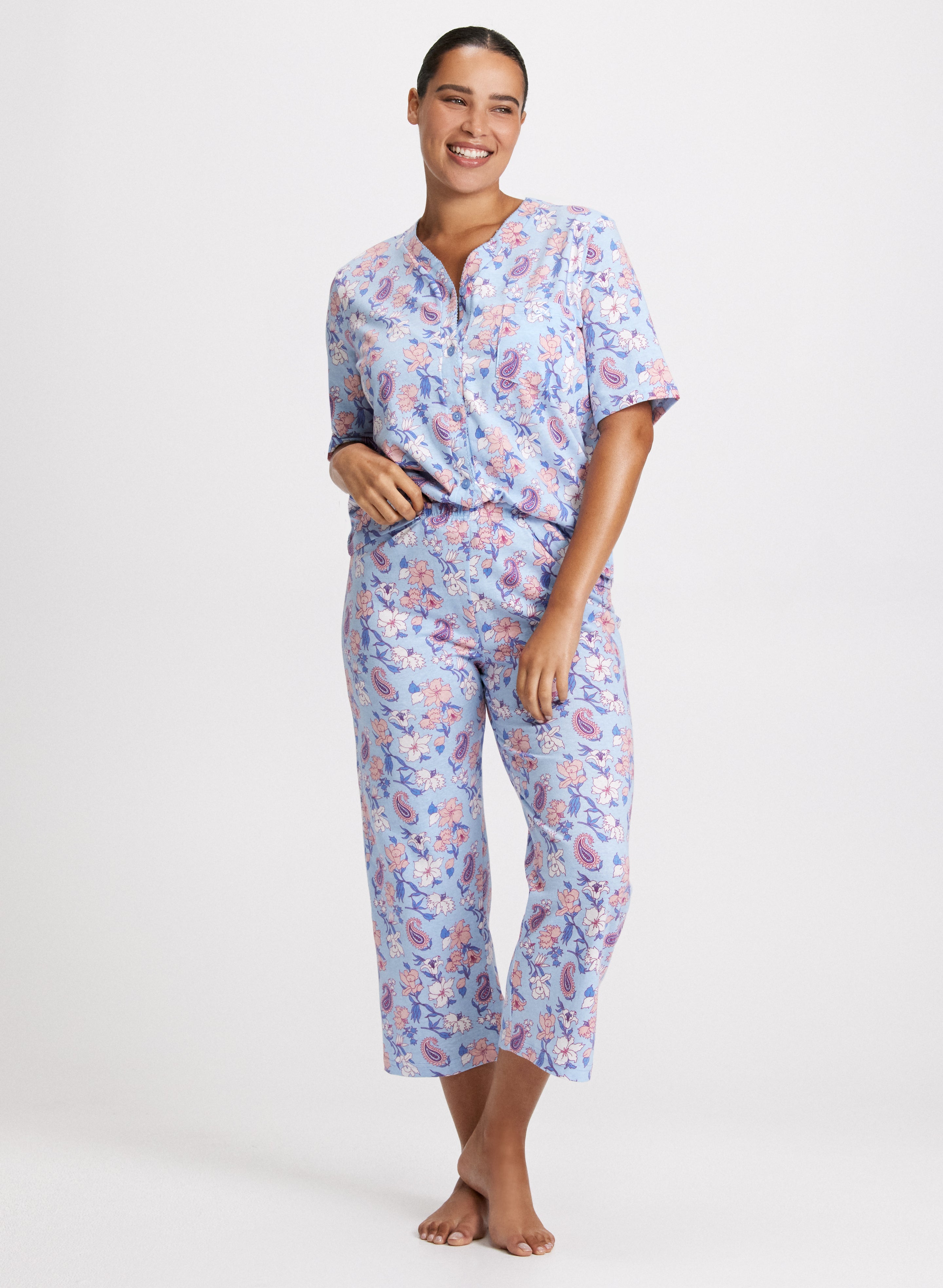 Mixed Print Pyjama Set