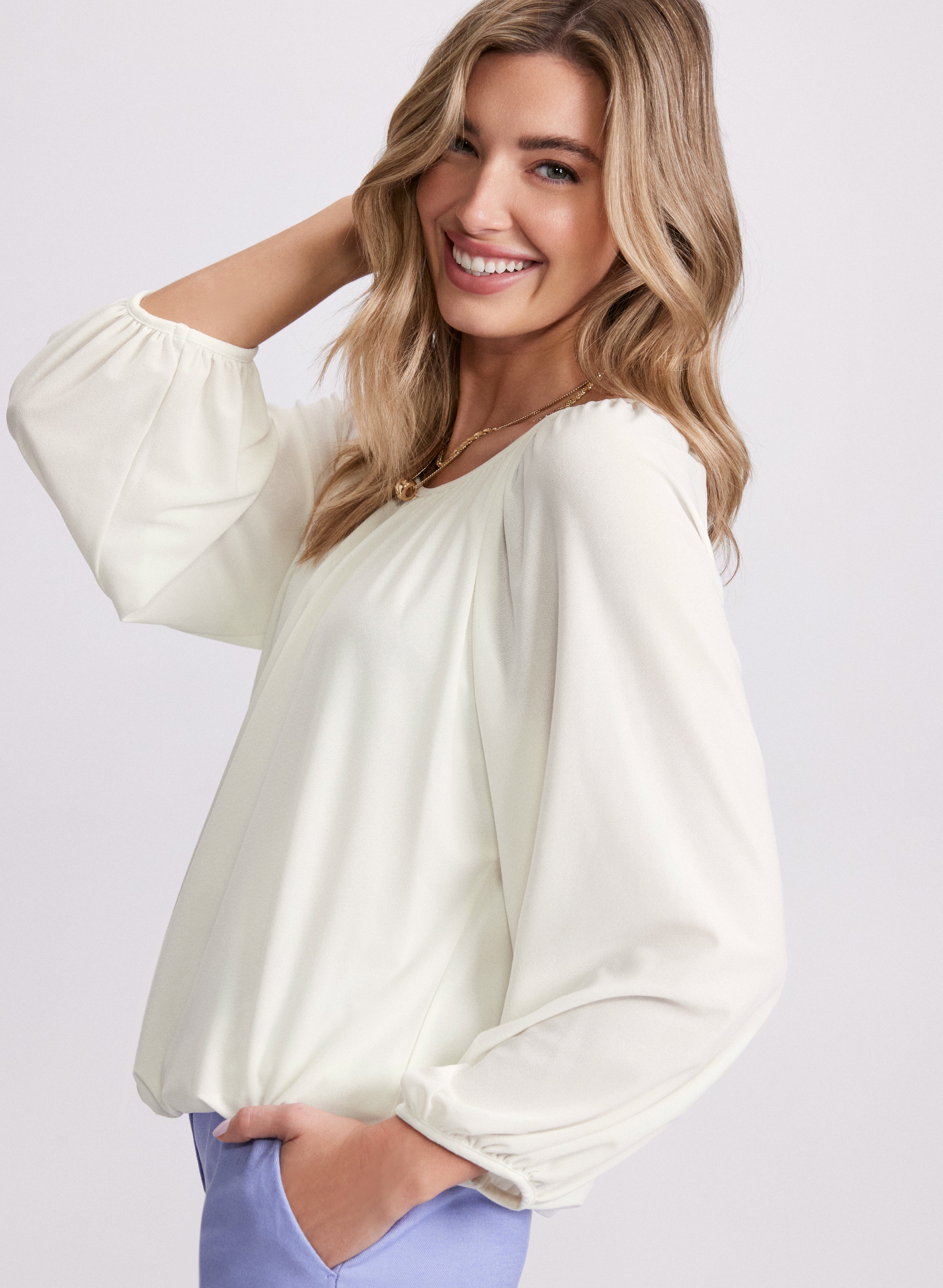 Balloon Sleeve Top