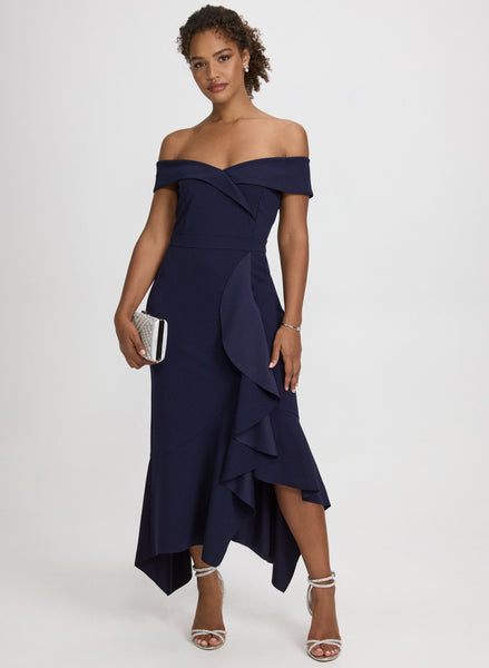 Off-The-Shoulder Ruffle Dress