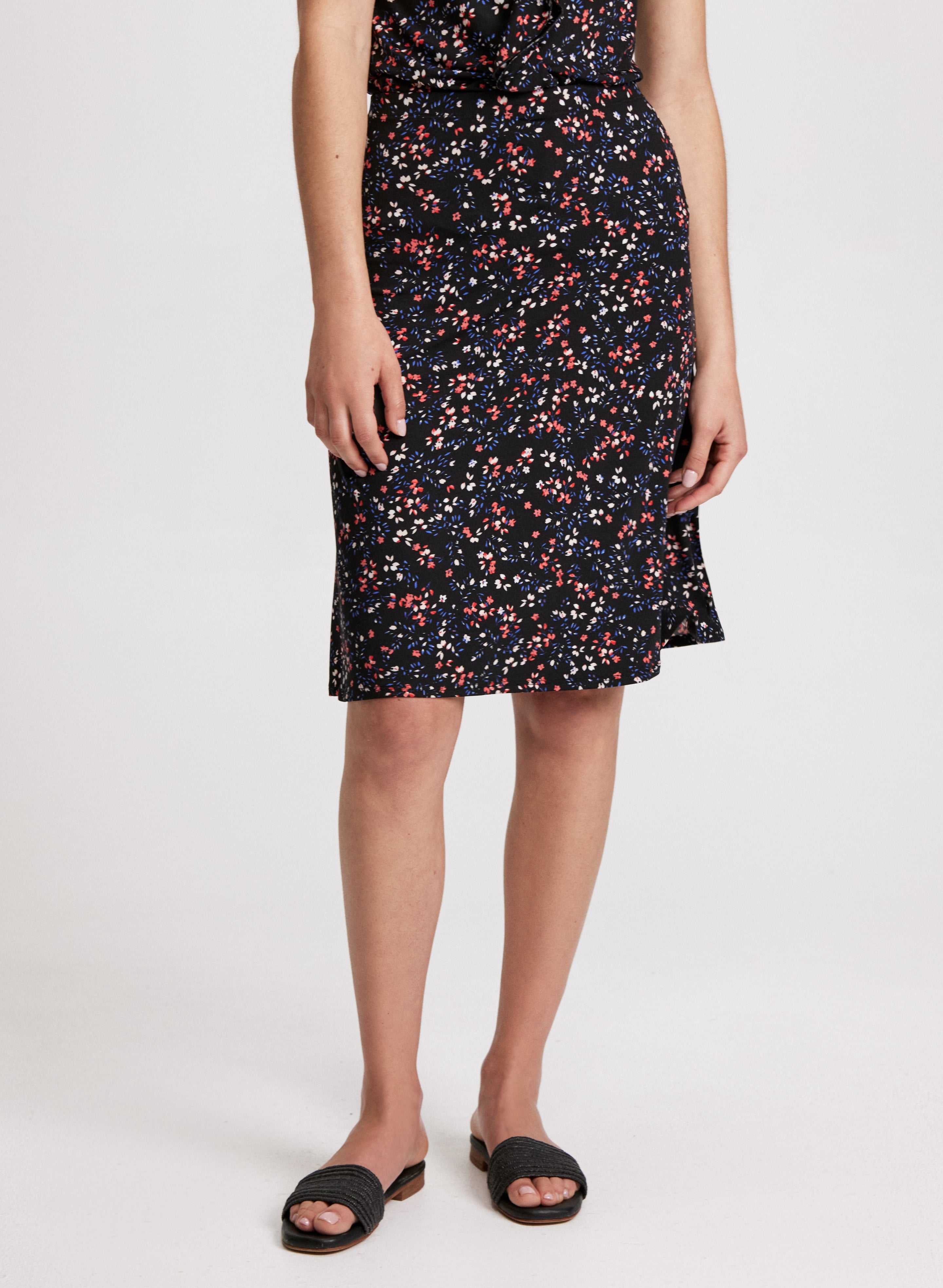 Floral A-Line Skirt