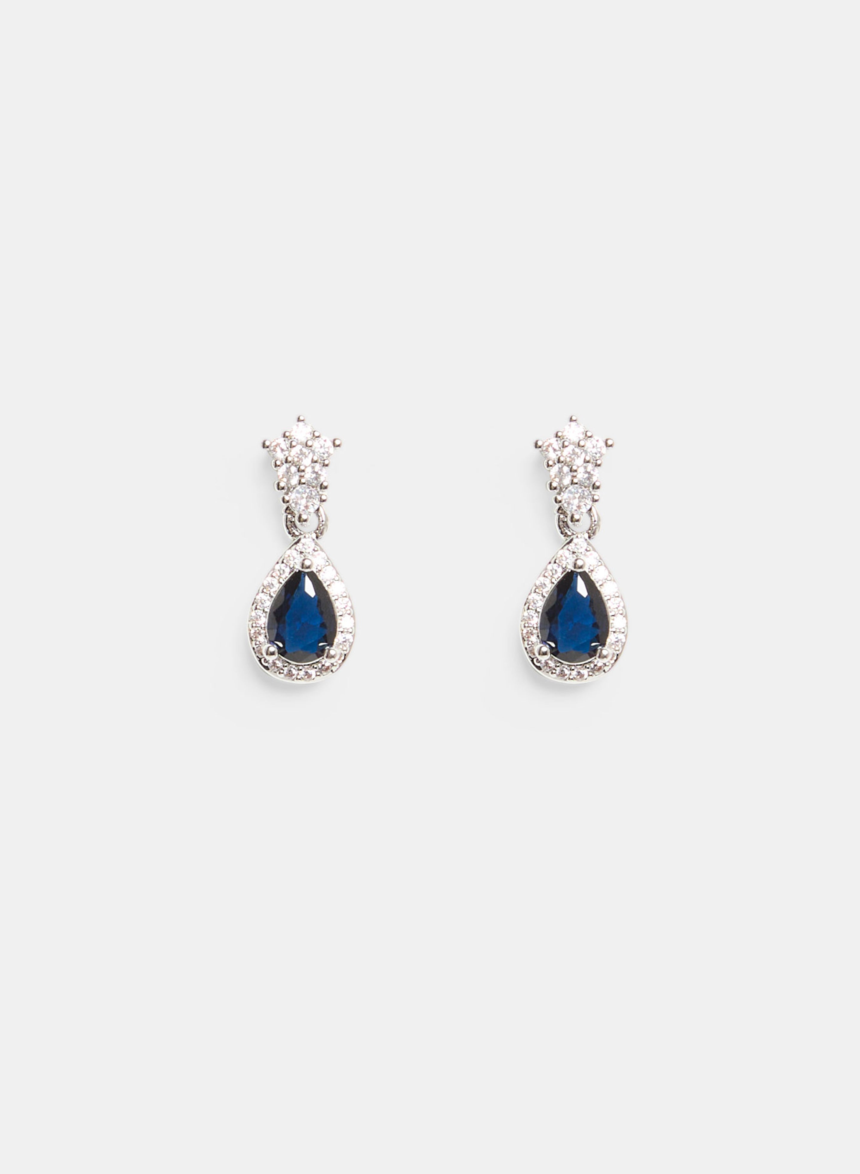 Cubic Zirconia Teardrop Earrings