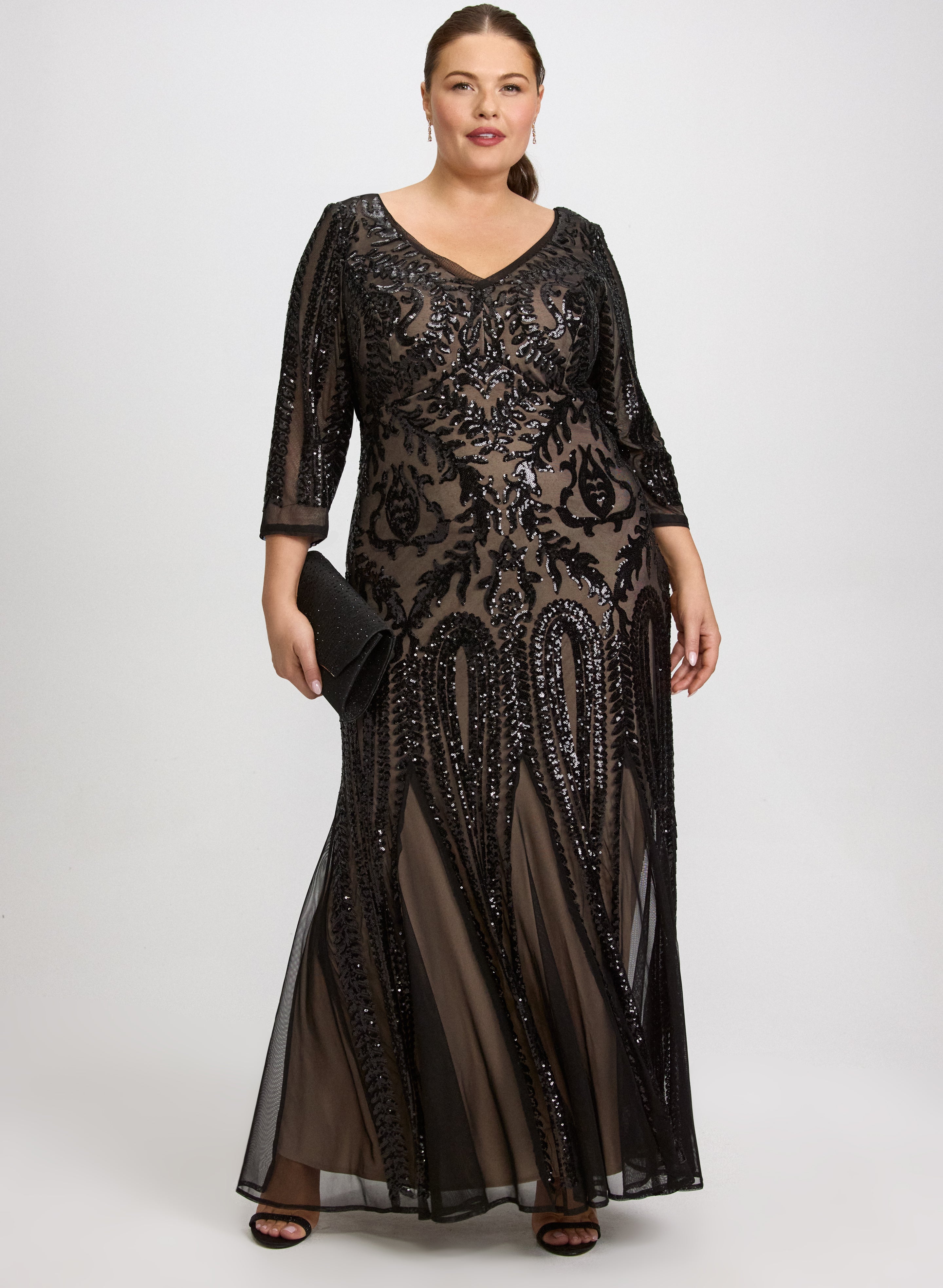 Sequin Mesh Dress
