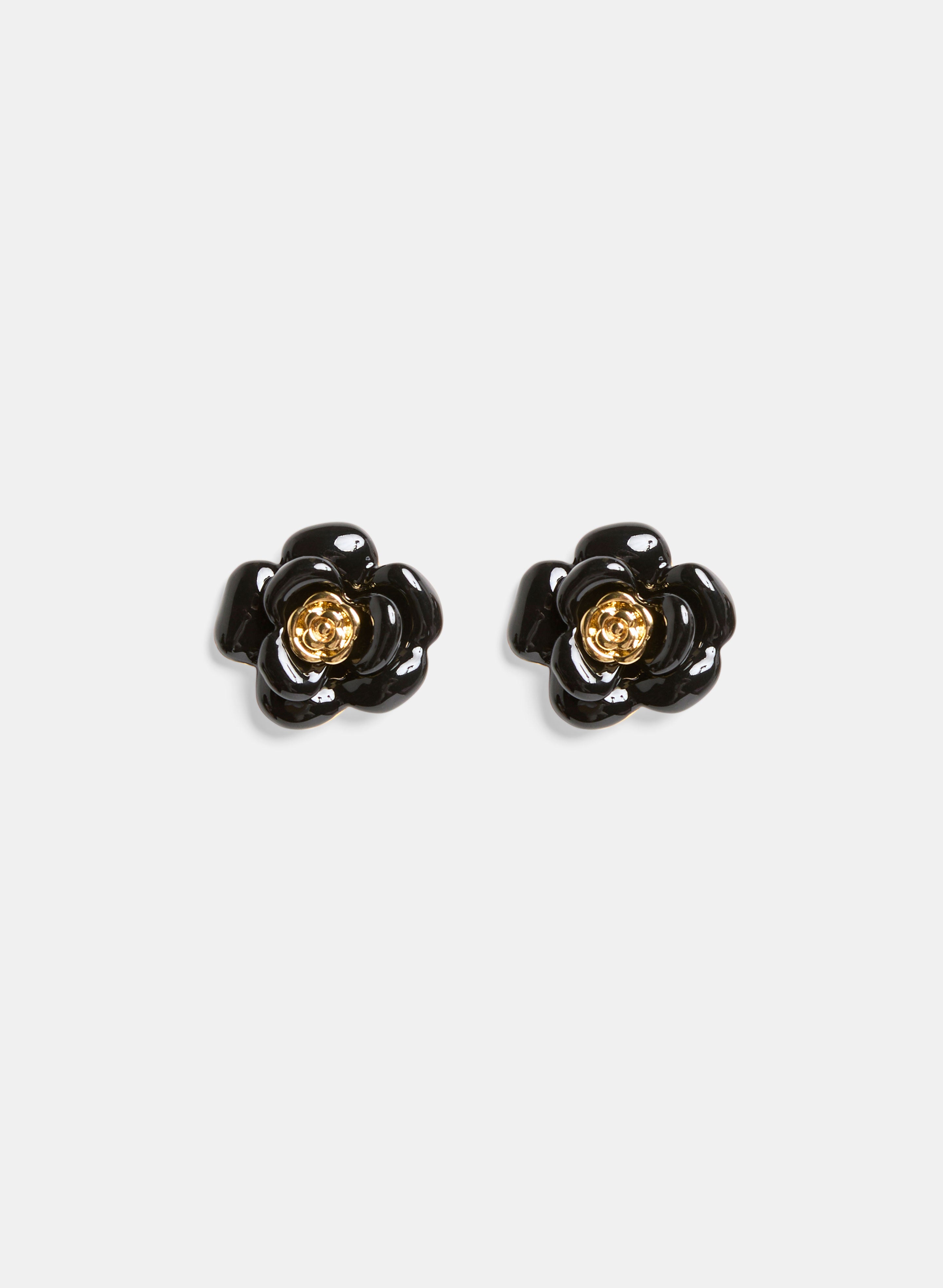 Resin Rosette Stud Earrings