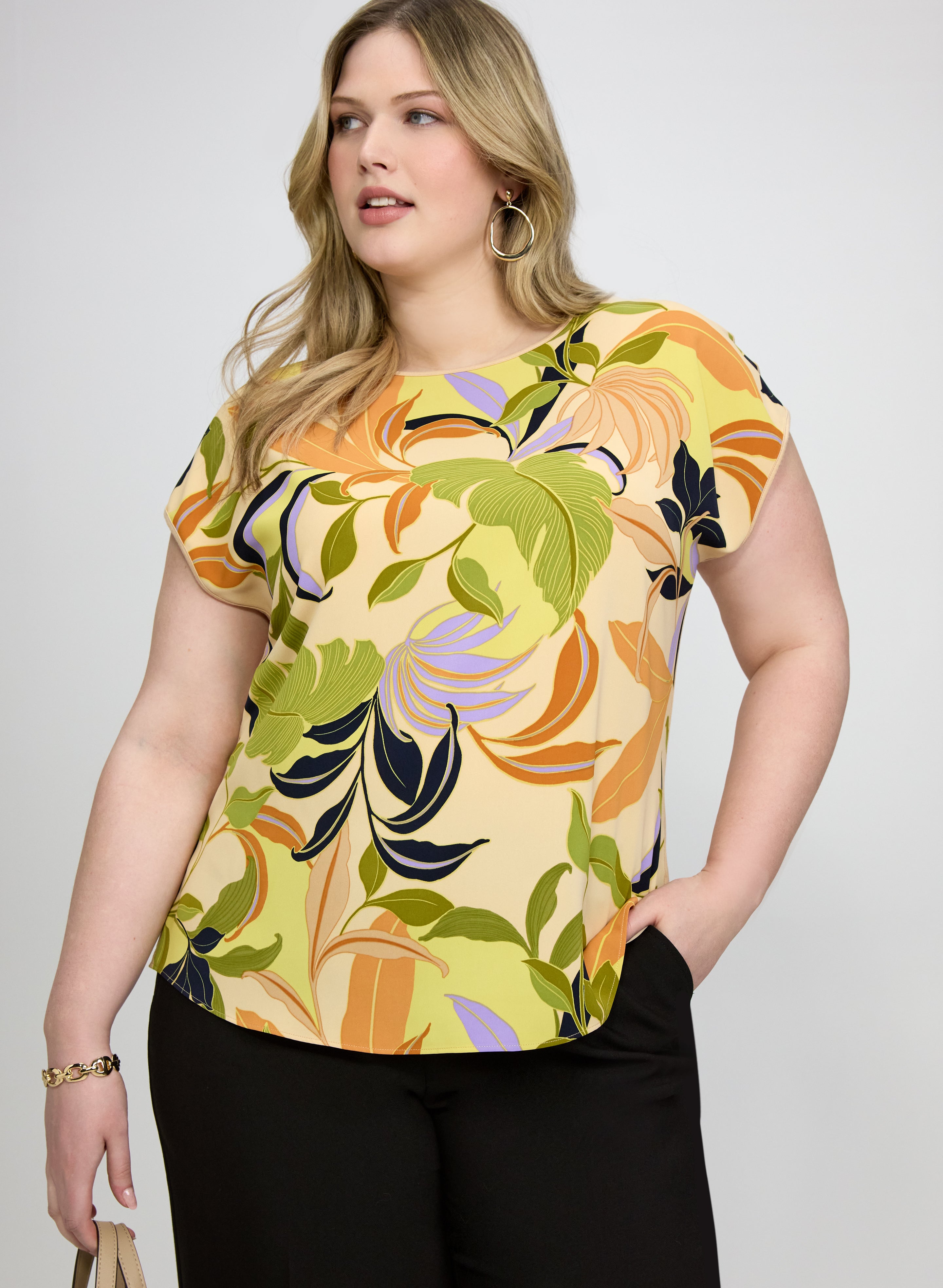 トップス Laura Tropical Print Top