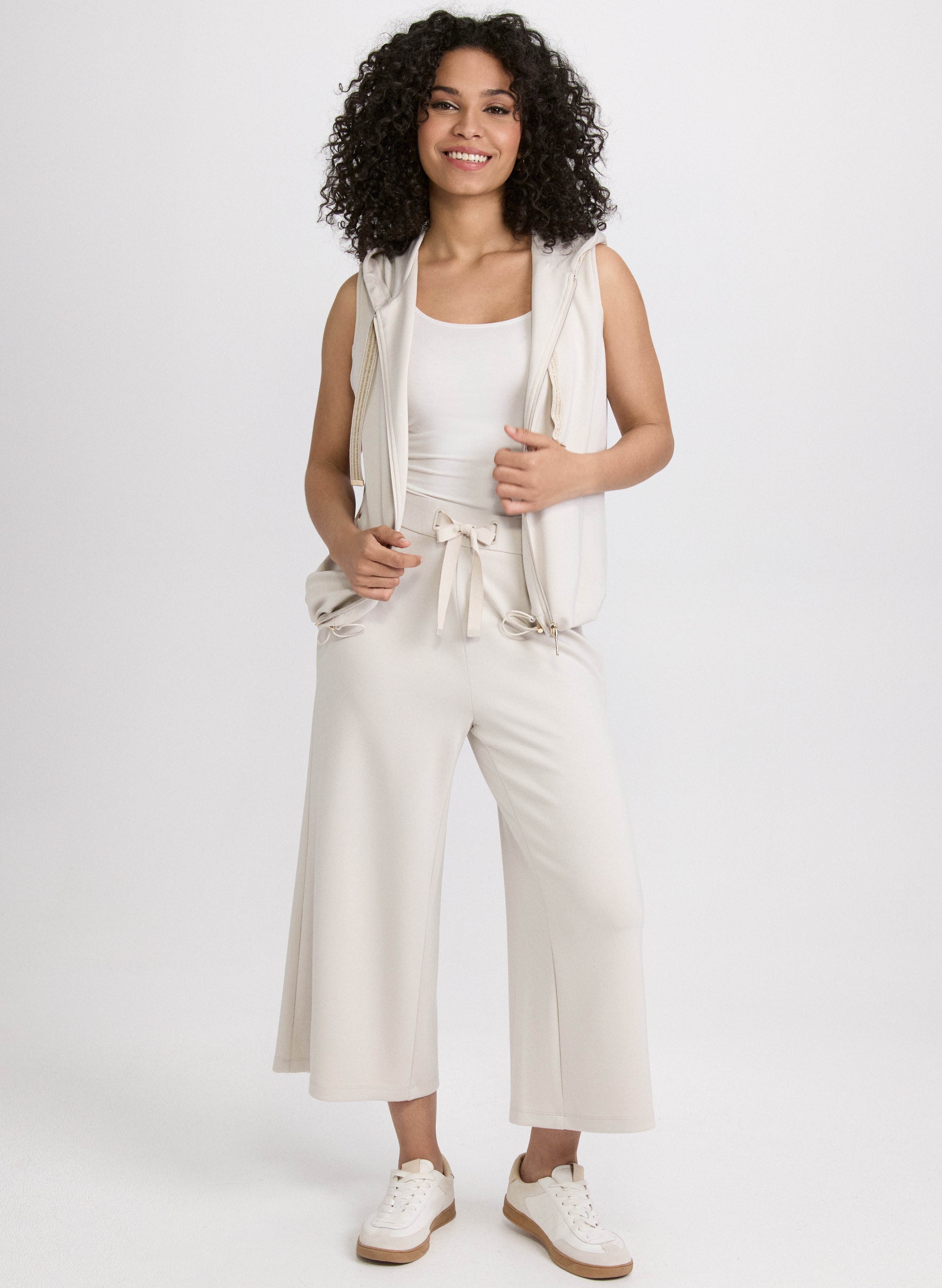 Sleeveless Zip-Up Top