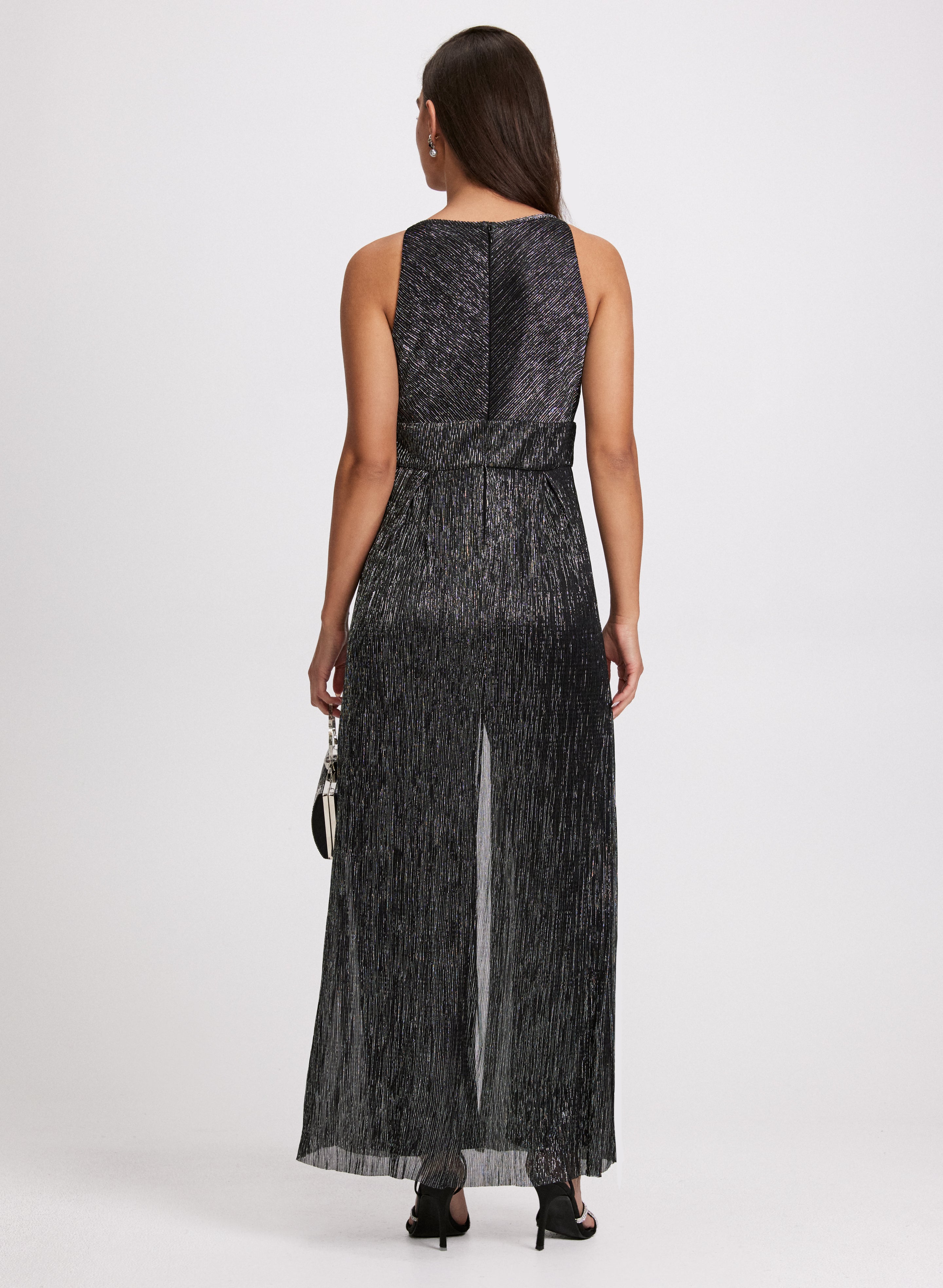 épine label tulle rib onepice black dot Joseph Ribkoff Polka-Dot Belted Dress Style 251754 | 1ère Avenue