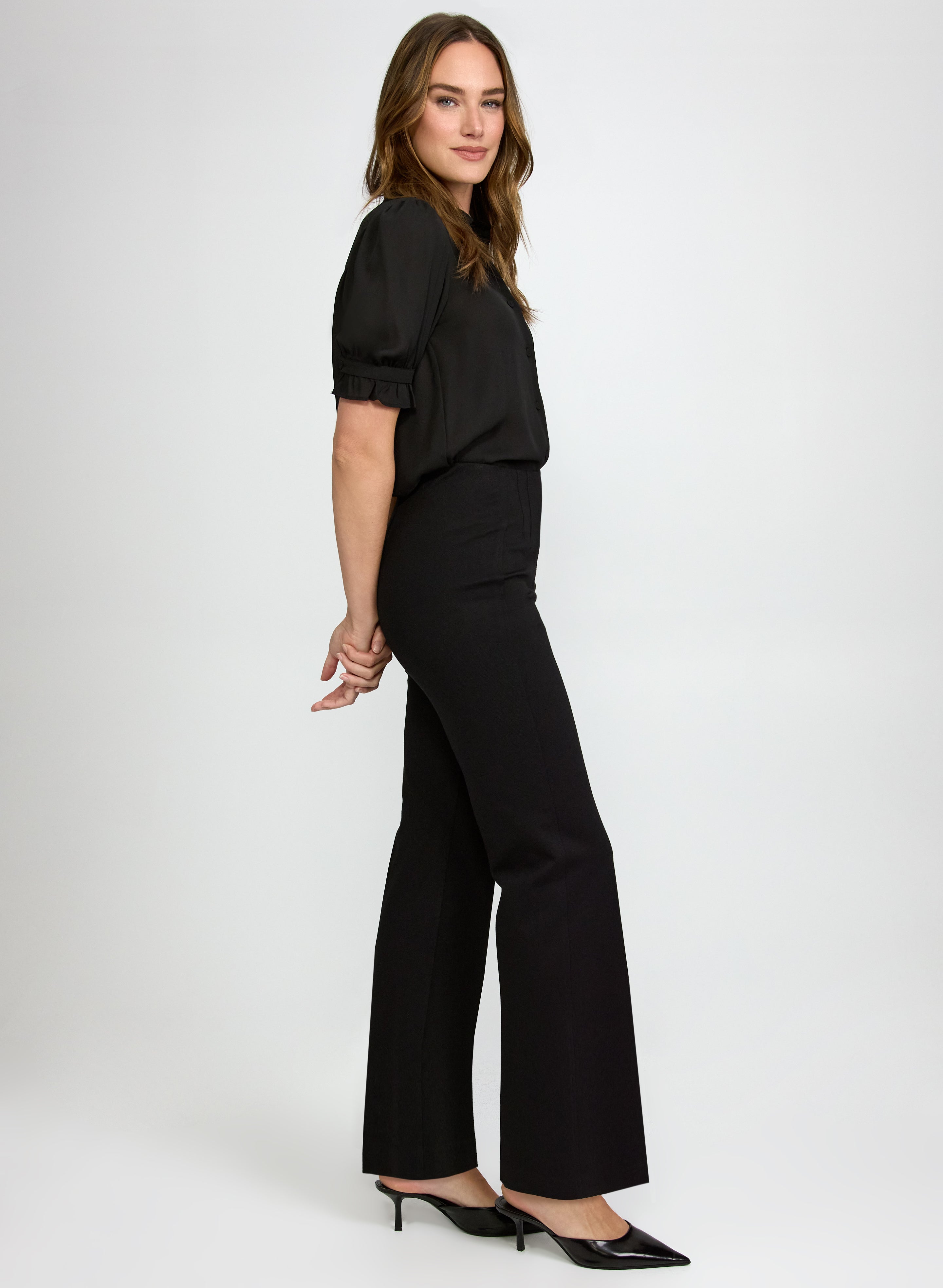 Semi Flare-Leg Pants