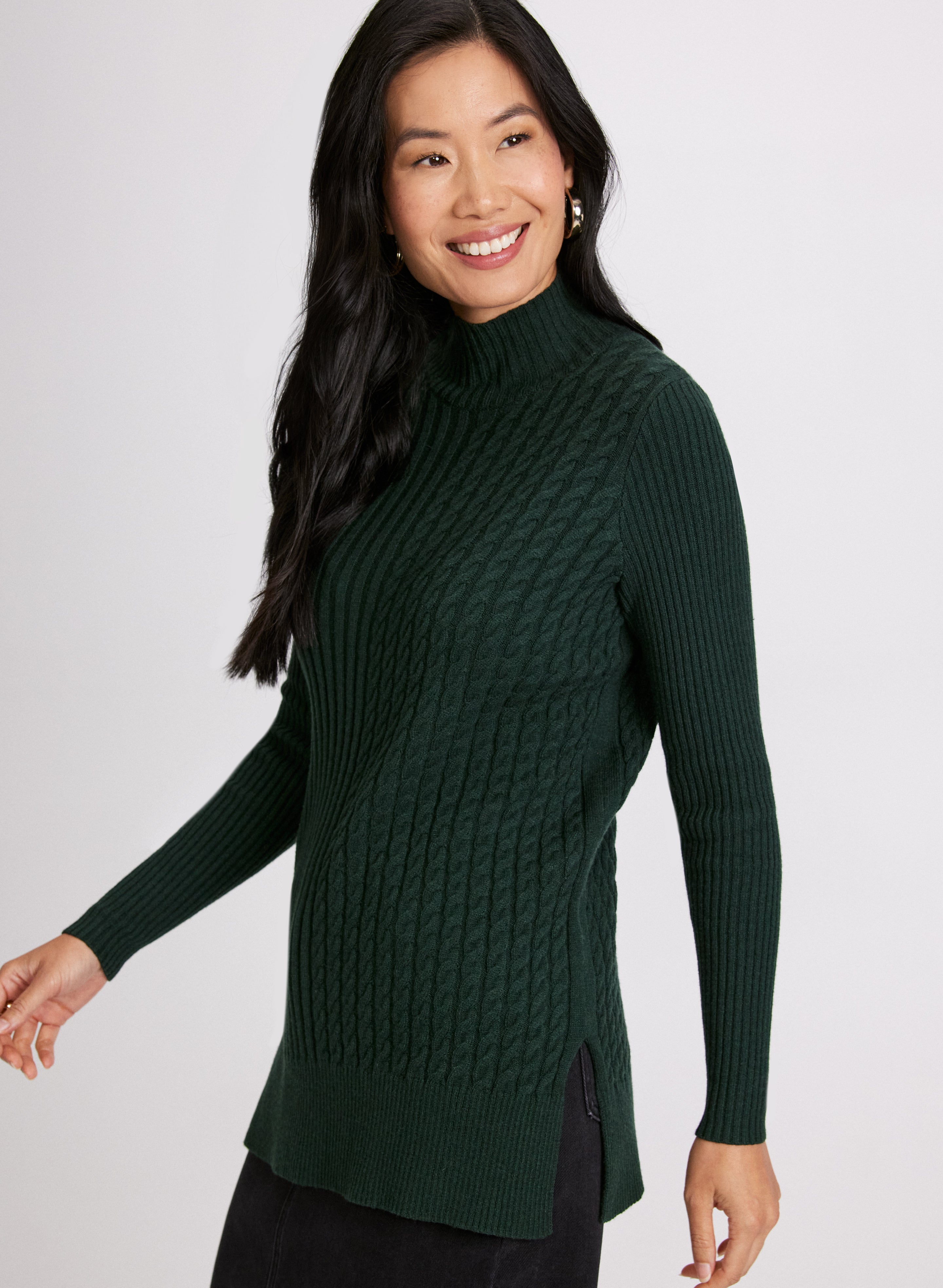 Cable & Rib Knit Sweater