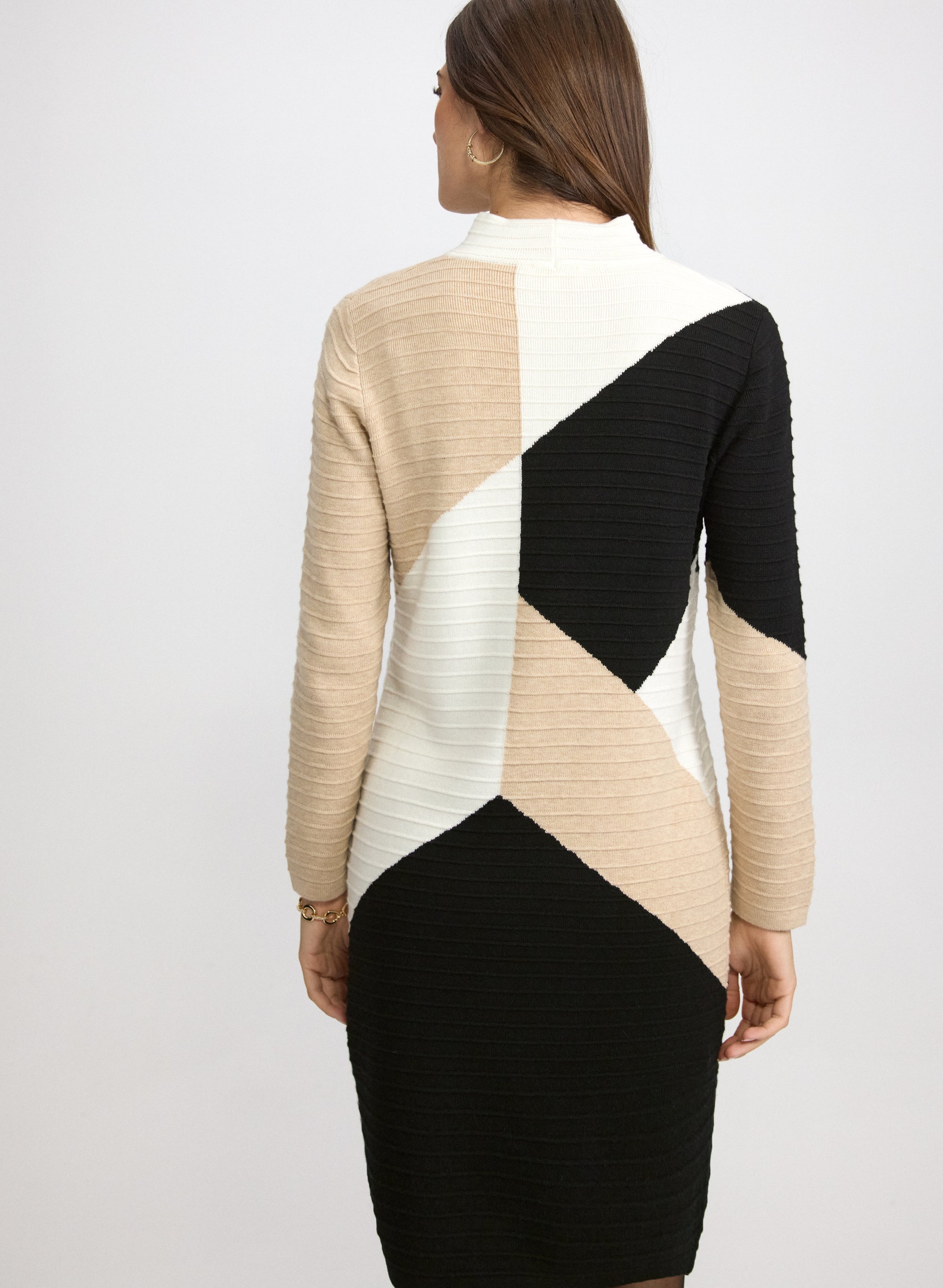 colour block sweater dress Colour Block Sweater Dress